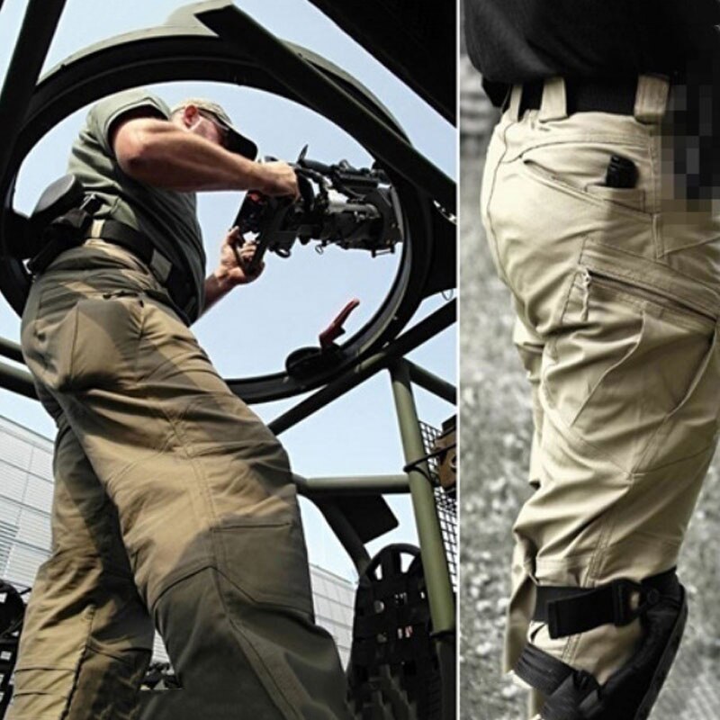 Men's Tactical Hiking Pants – Waterproof, Breathable & Multi-Pocket Cargo Trousers