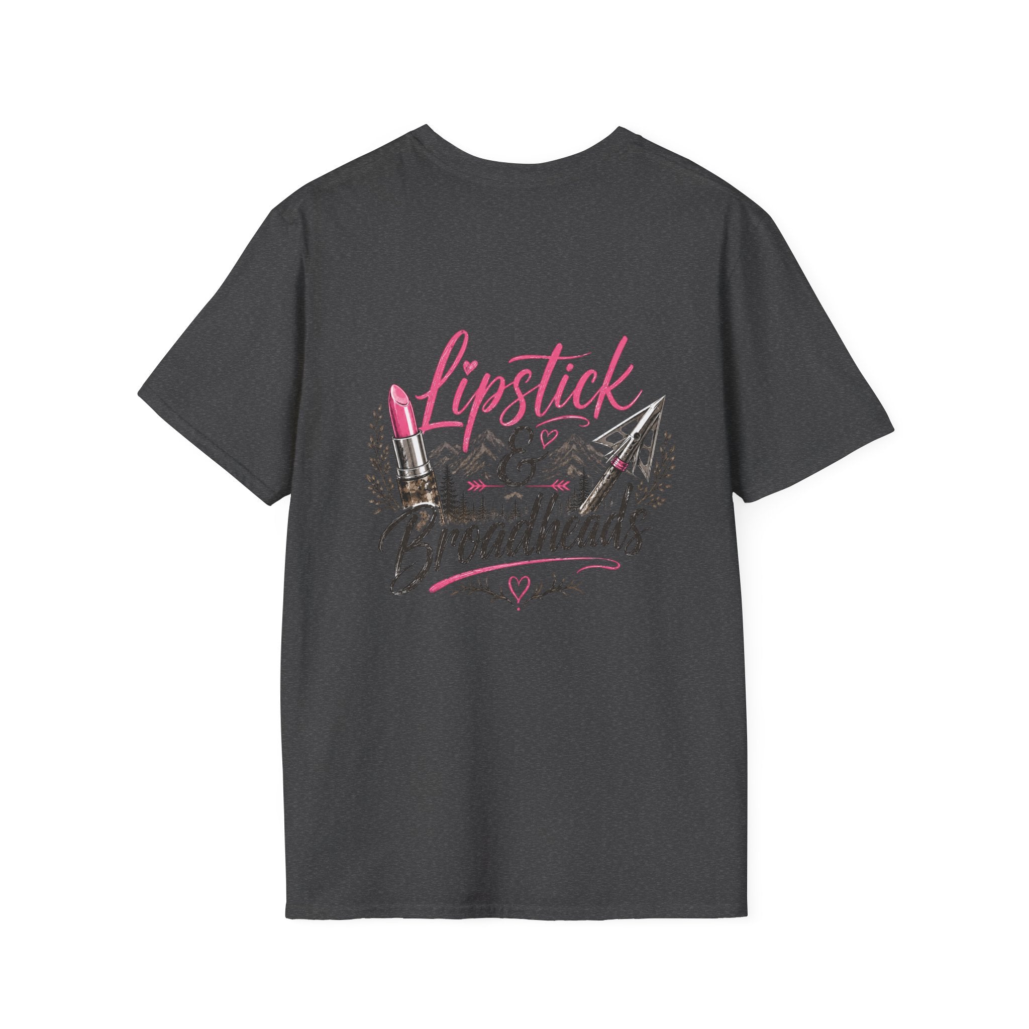 RACK & RIDGE Women's Lipstick & Broadheads Pink Antler Tee