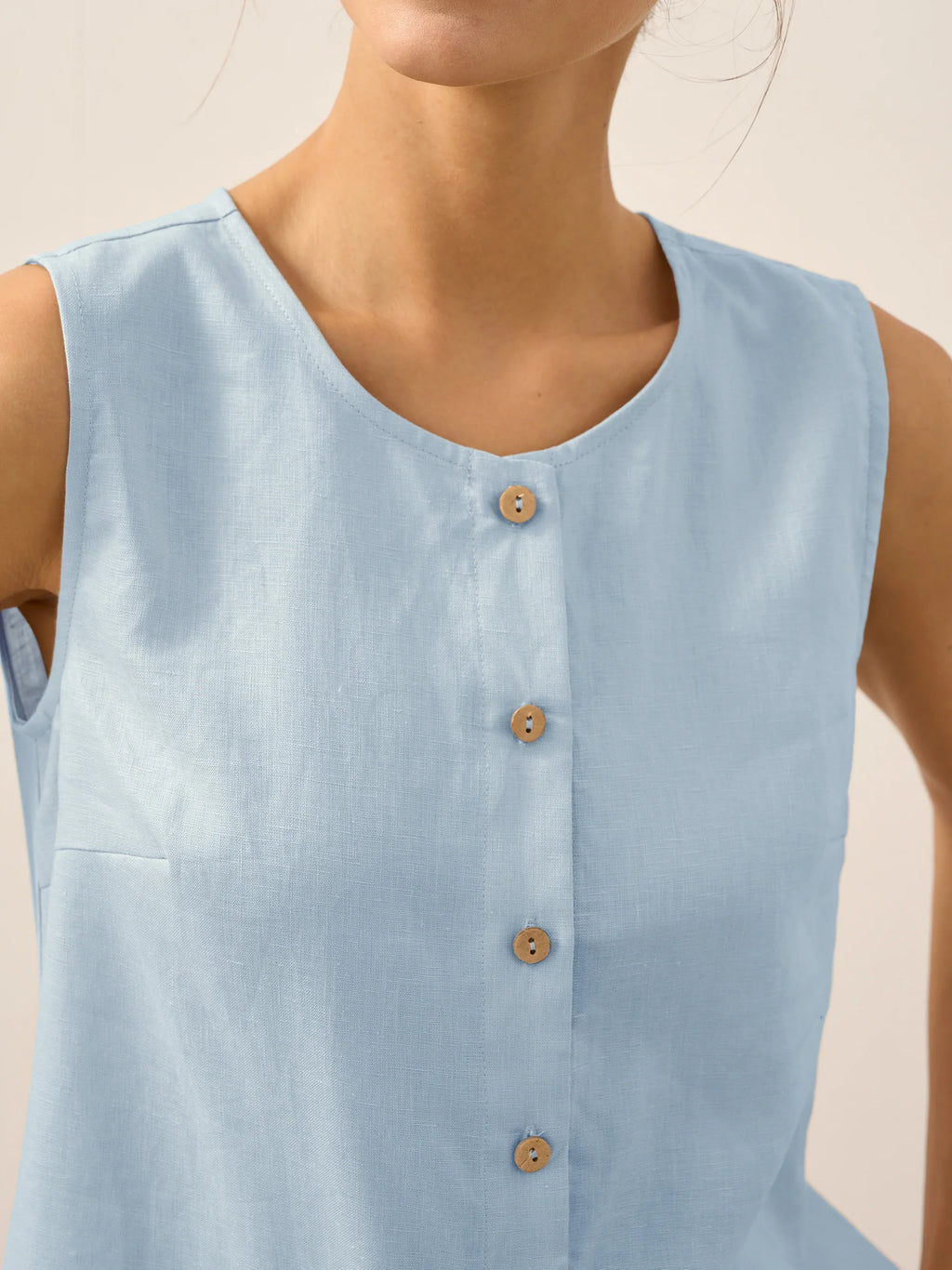 Buttons Down Tank Top
