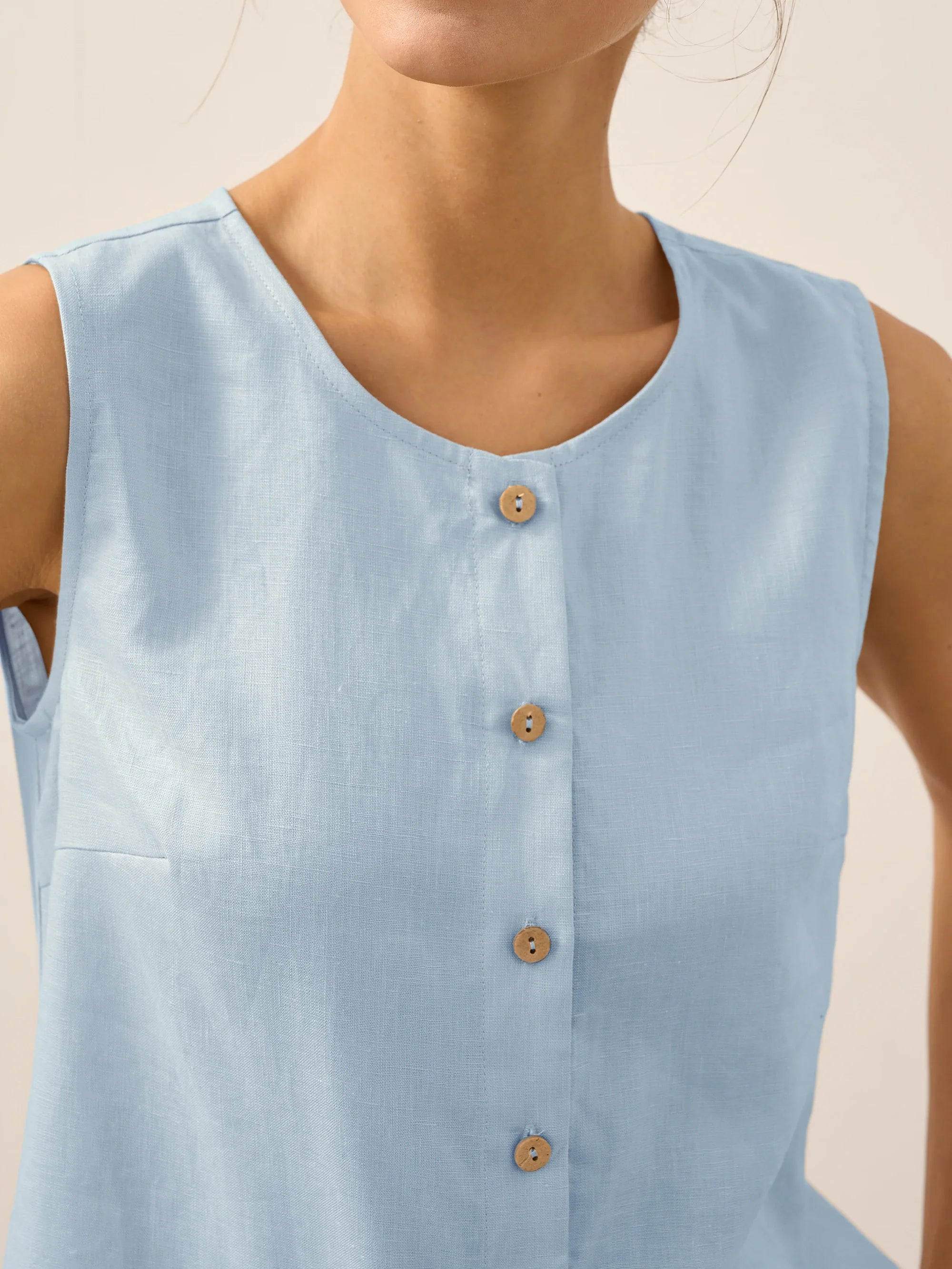 Buttons Down Tank Top