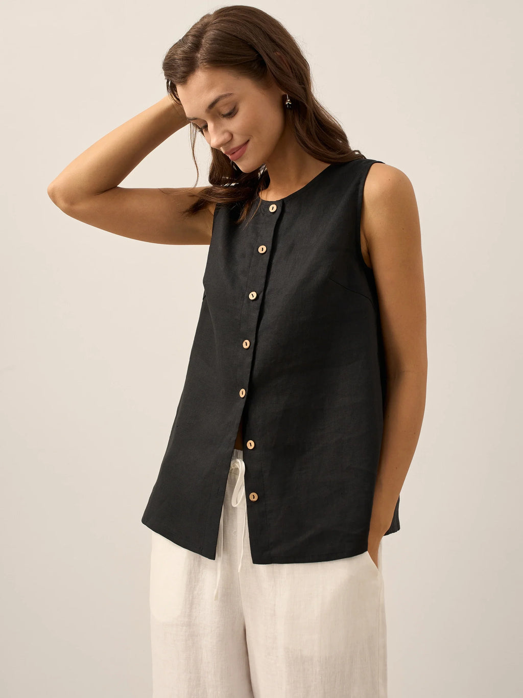 Buttons Down Tank Top