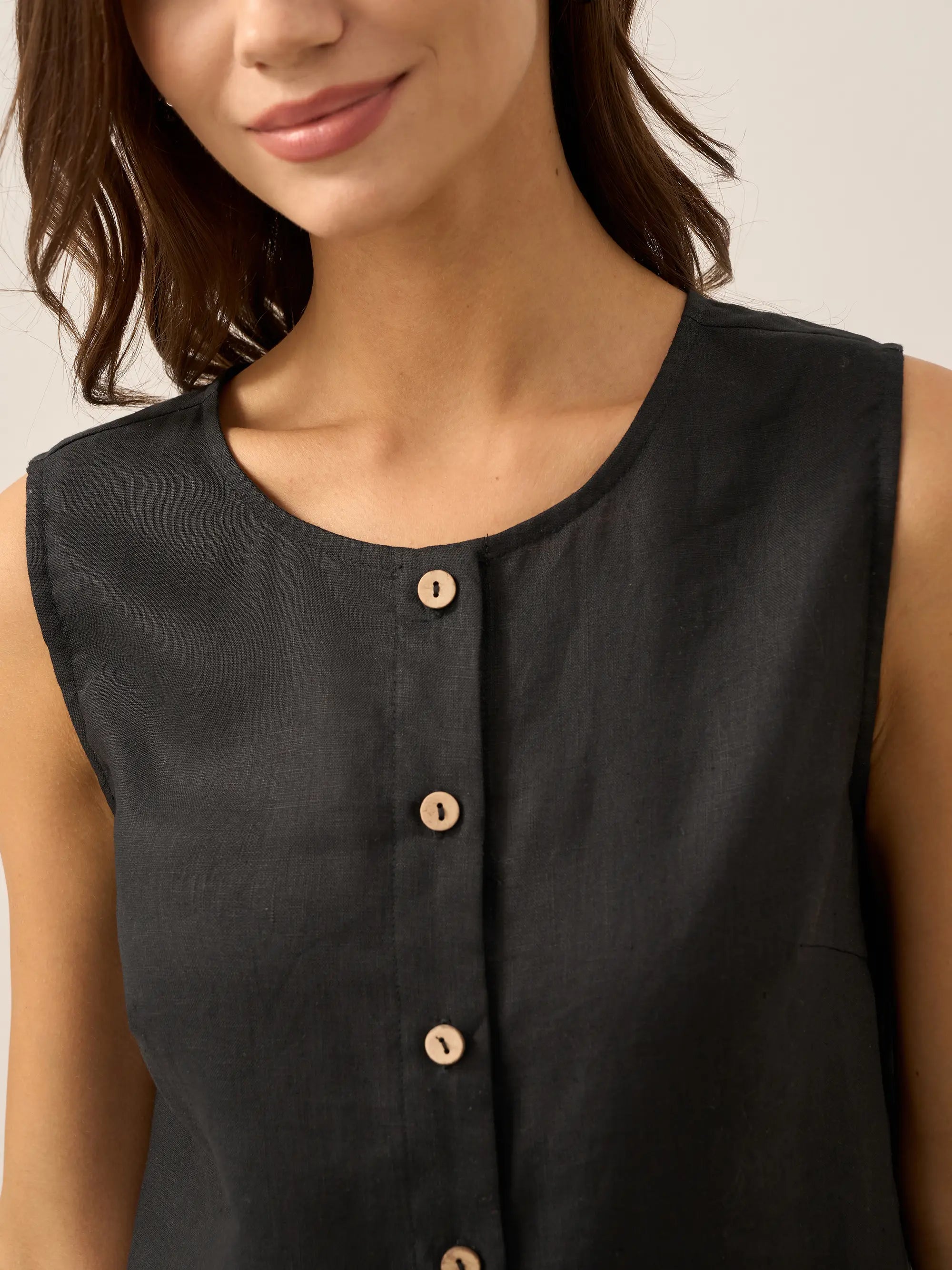 Buttons Down Tank Top