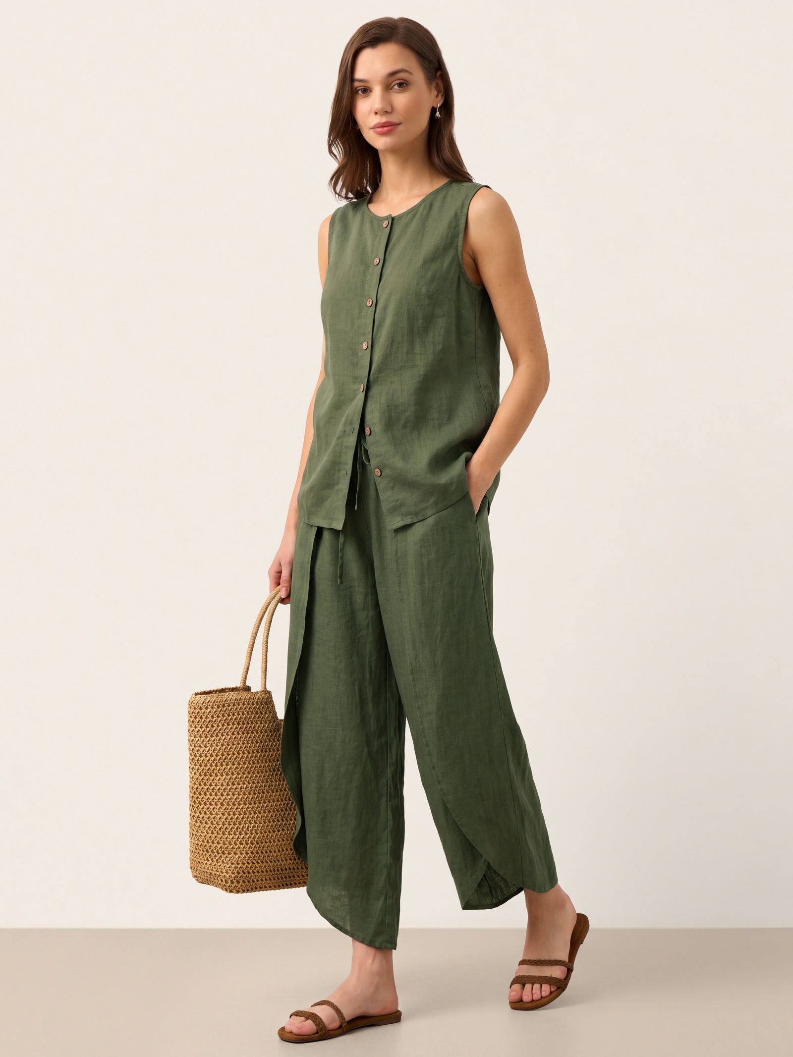 Buttons Down Tank Top