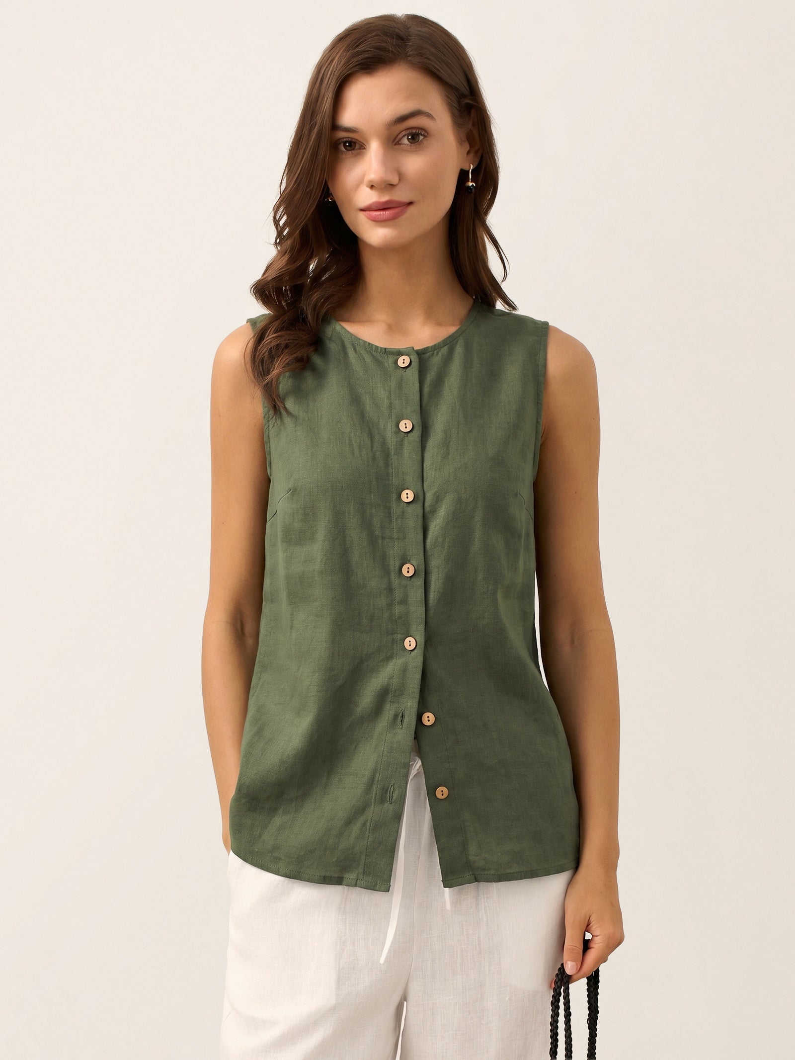 Buttons Down Tank Top