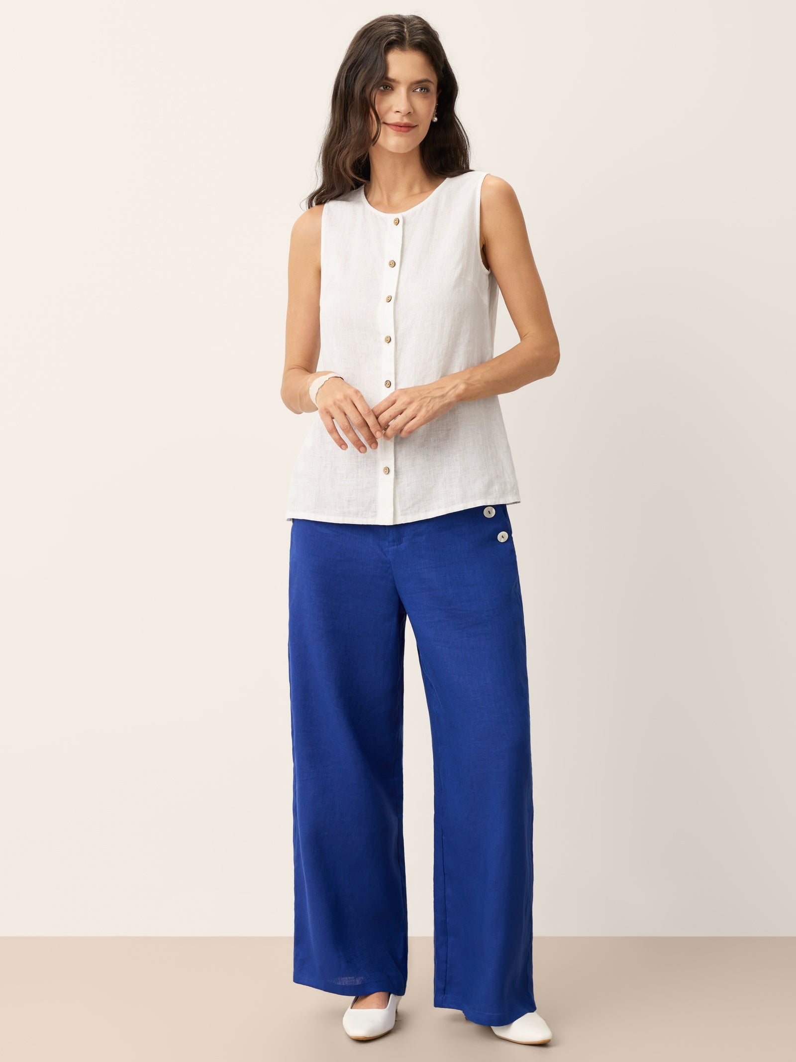 Buttons Down Tank Top