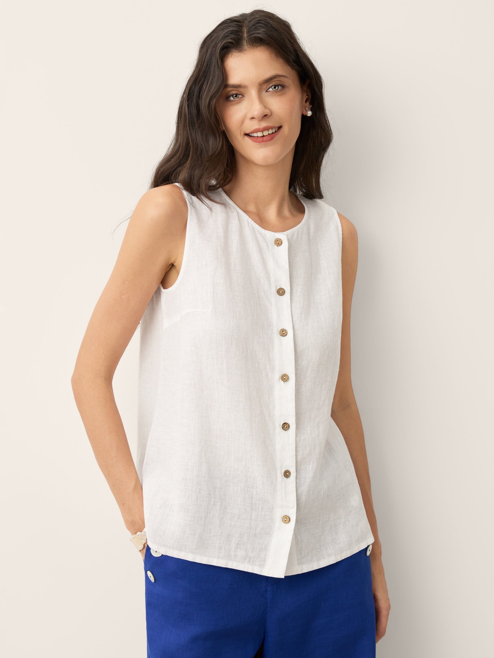 Buttons Down Tank Top