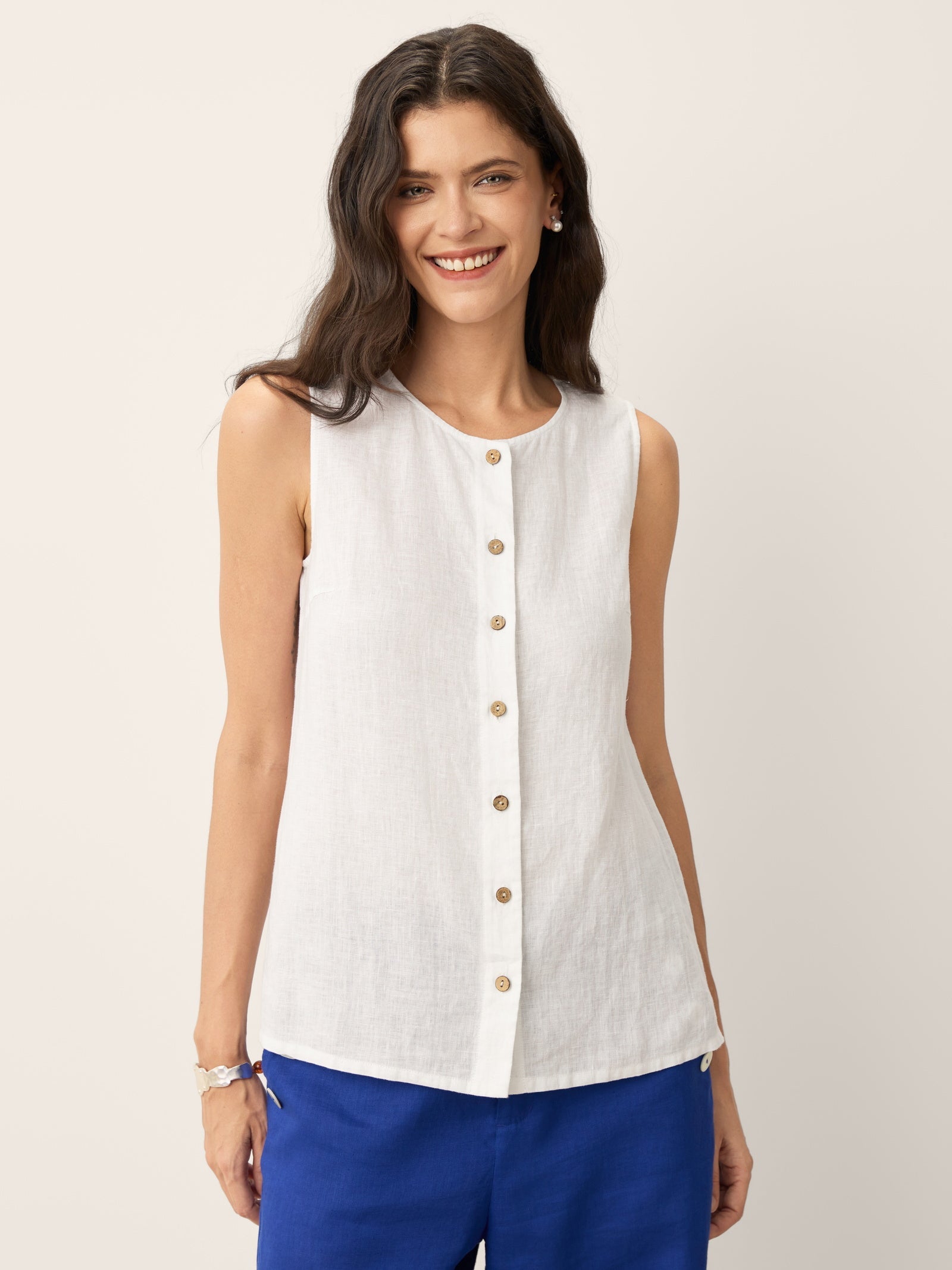 Buttons Down Tank Top