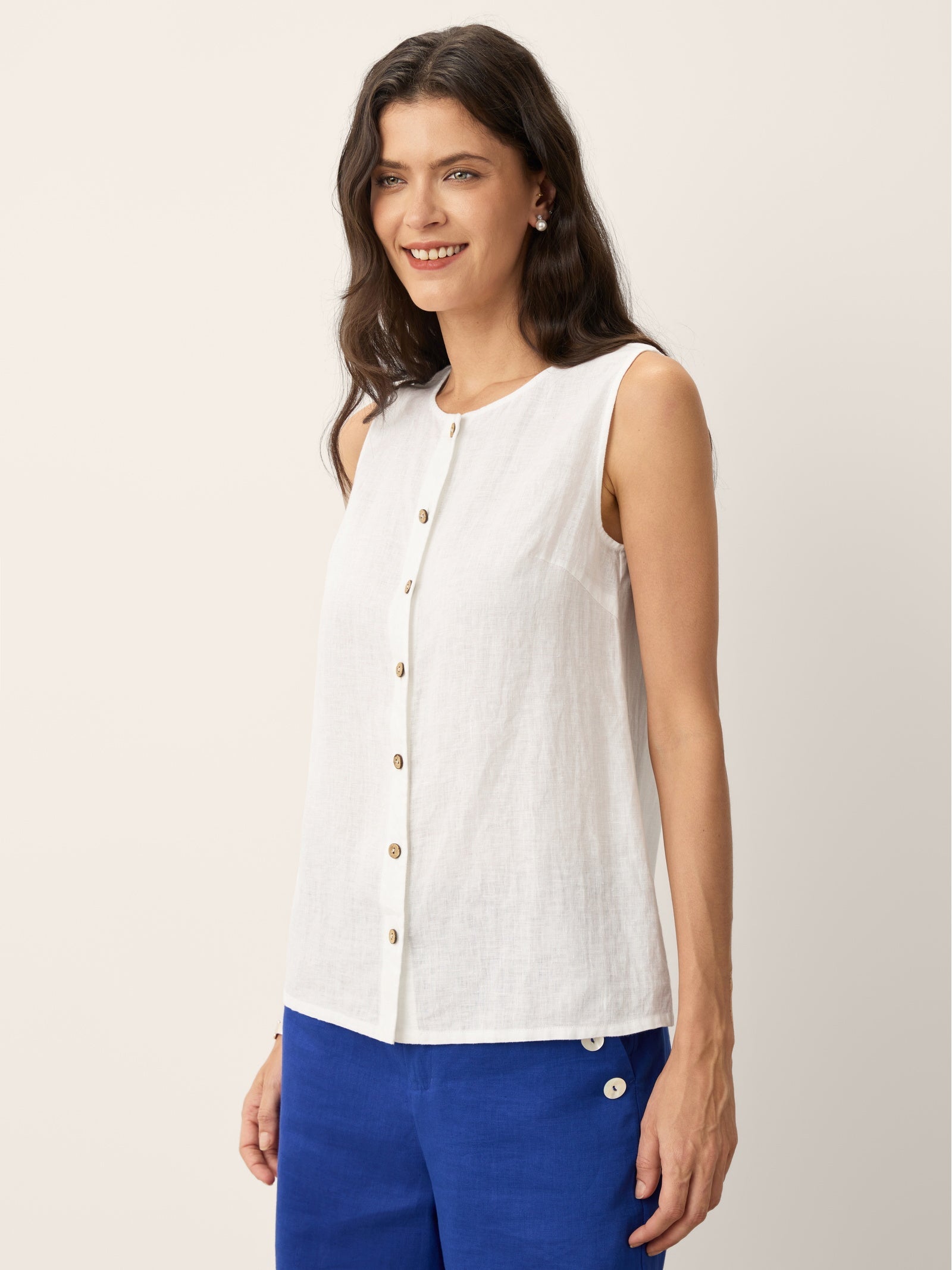 Buttons Down Tank Top