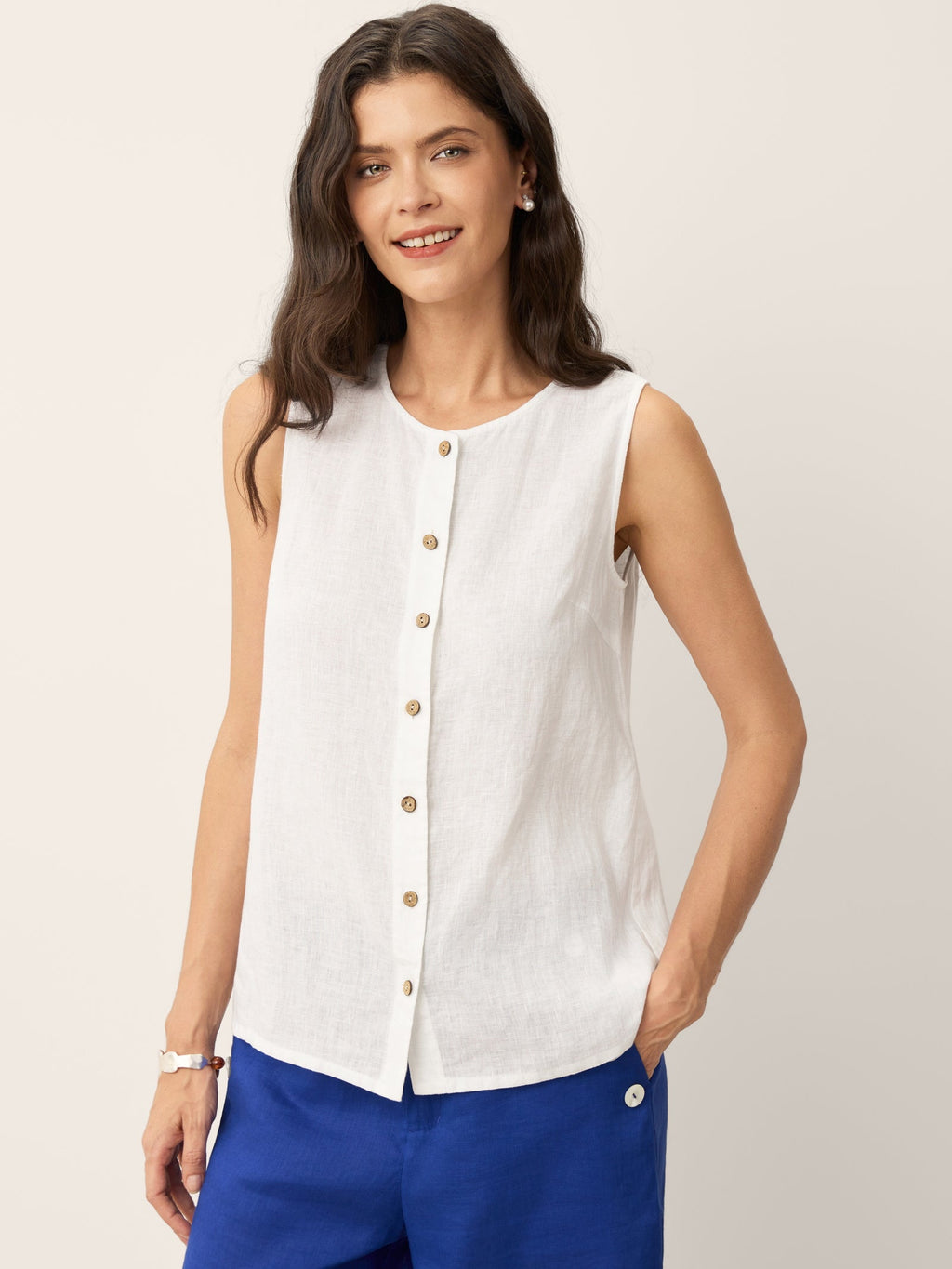 Buttons Down Tank Top