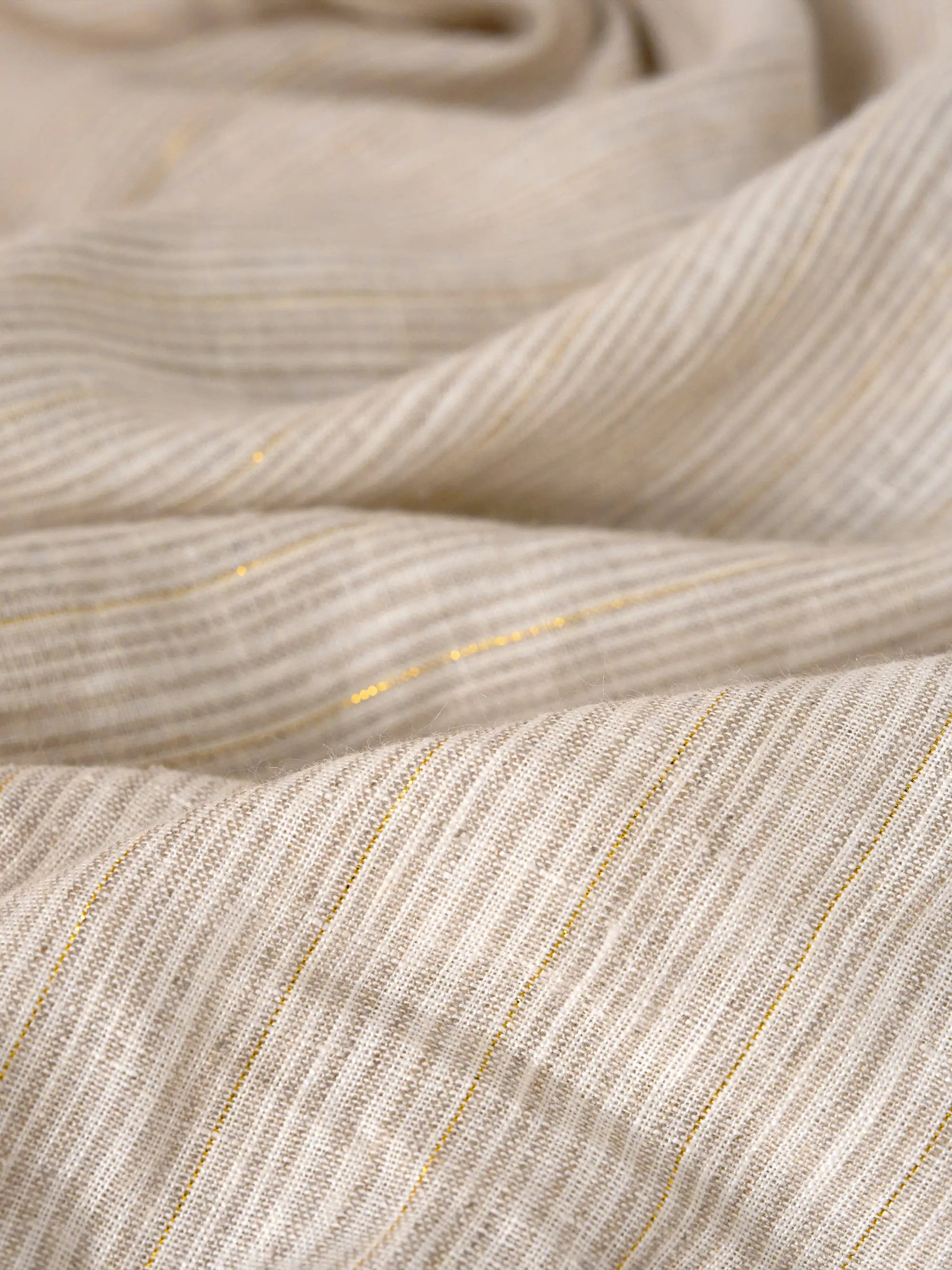 Linen Striped  Mini Dress