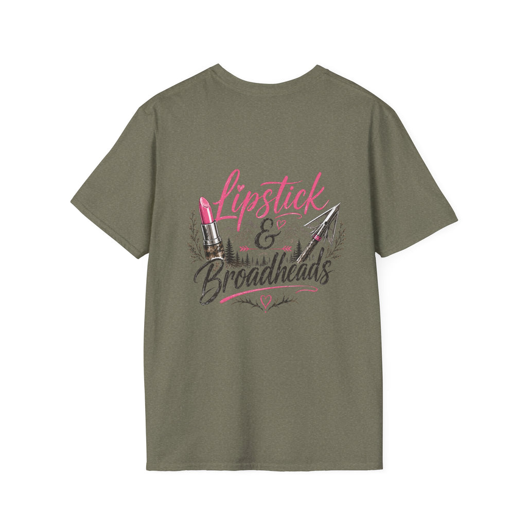 RACK & RIDGE Women's Lipstick & Broadheads Pink Antler Tee