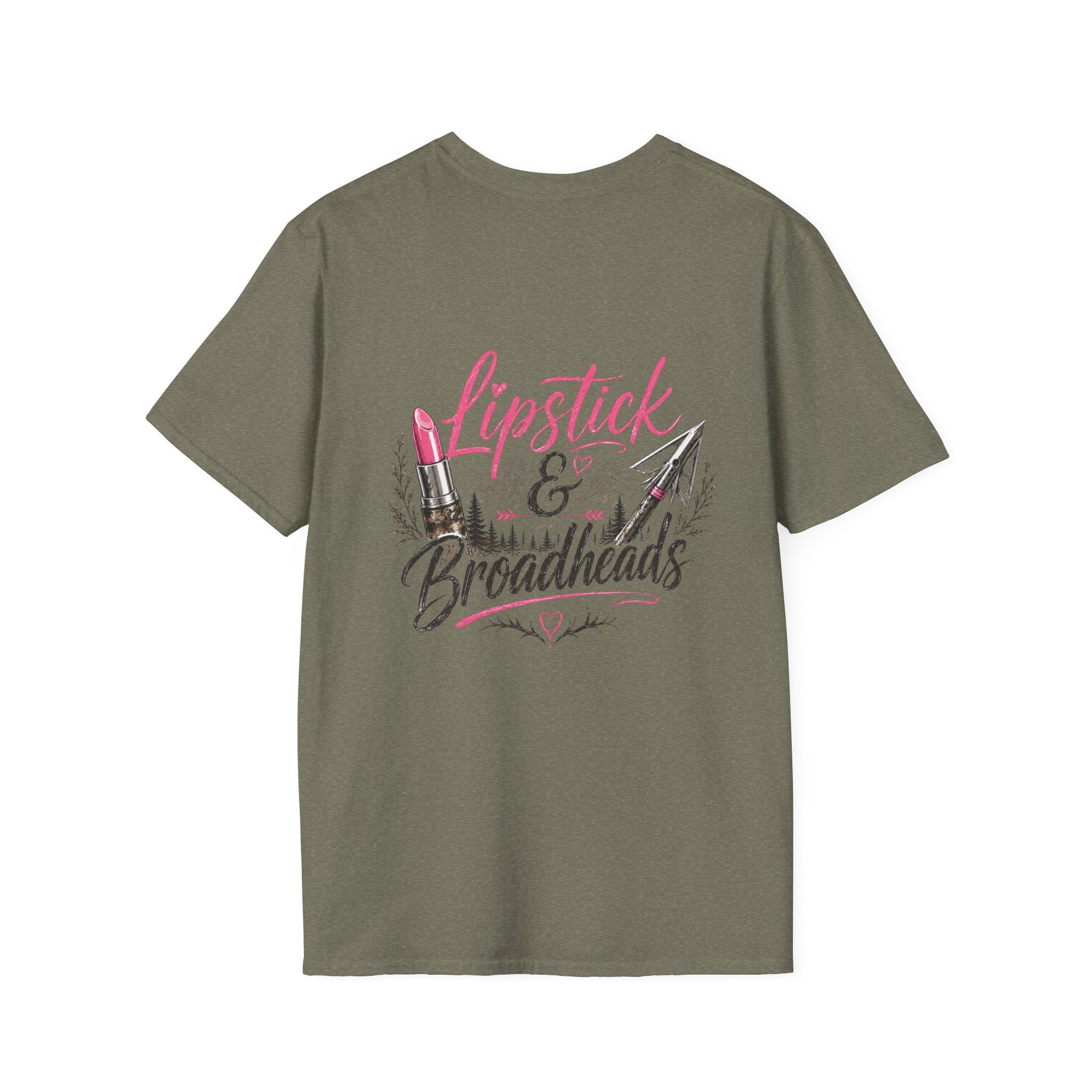RACK & RIDGE Women's Lipstick & Broadheads Pink Antler Tee