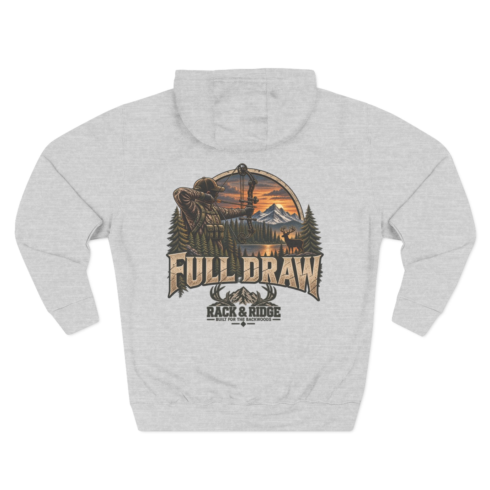 Full Draw Hunting Hoodie — Rack & Ridge Fleece Pullover