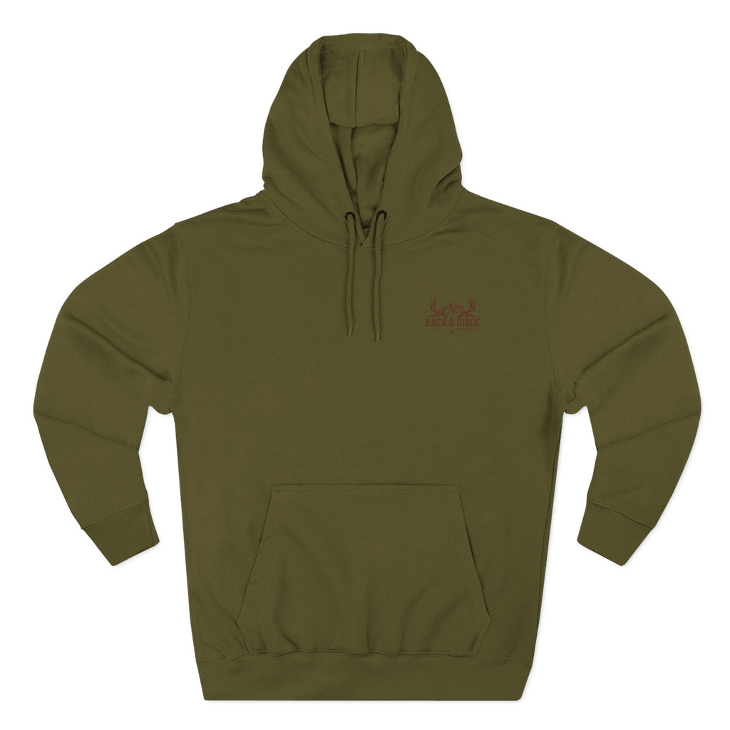 Nothing Given Everything Earned Hoodie — Deer Hunting Graphic Fleece Hoodie