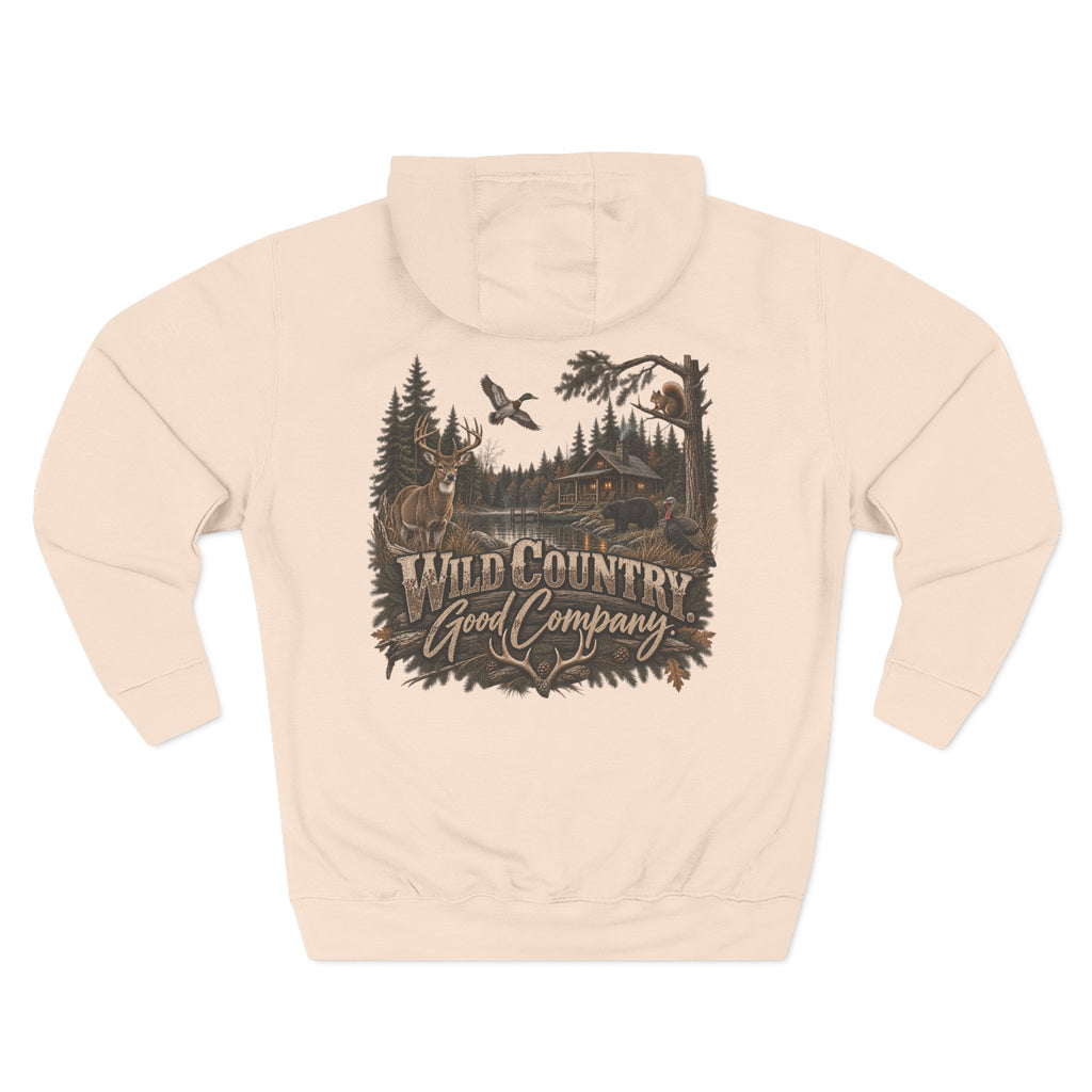 Wild Country Hoodie — "Wild Country Good Company" Graphic Fleece Pullover