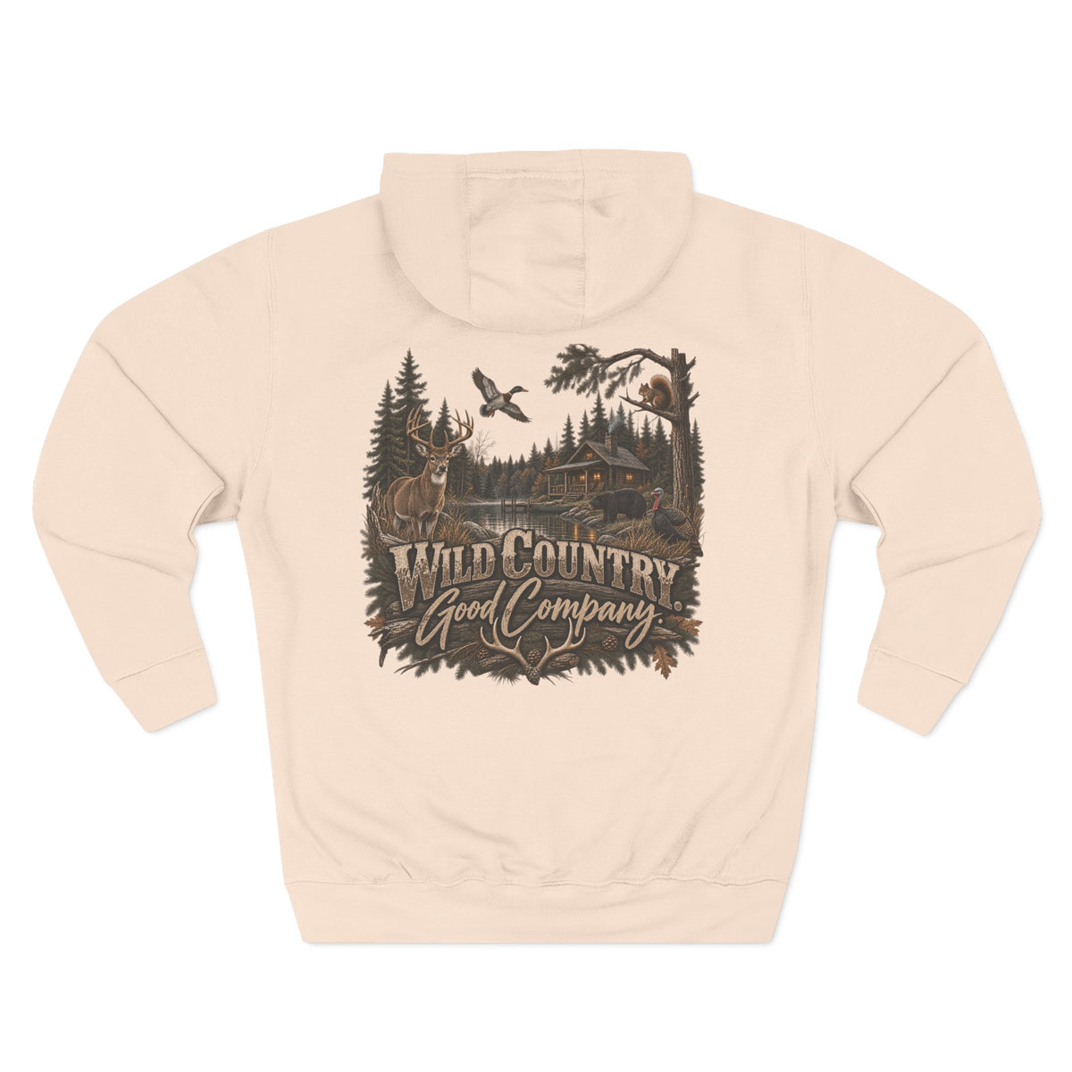 Wild Country Hoodie — "Wild Country Good Company" Graphic Fleece Pullover