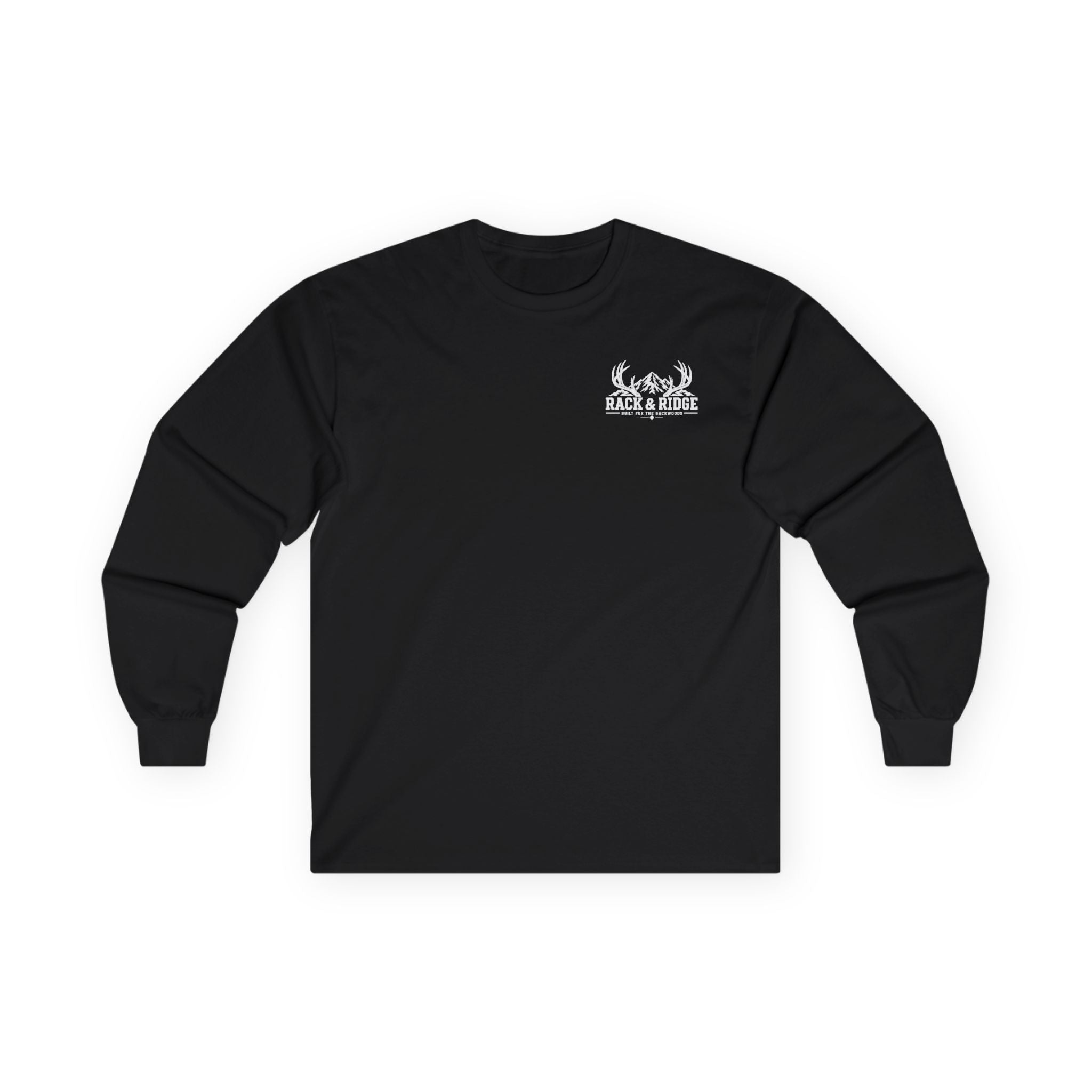 Rack & Ridge Deer Antler Long Sleeve Tee — Outdoor Hunting Crew Shirt