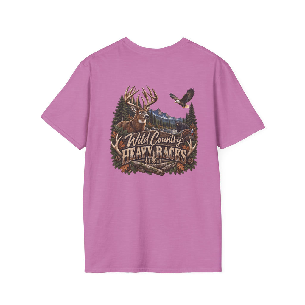 Rack & Ridge Antler Logo T‑Shirt — Outdoor Hunting Graphic Tee