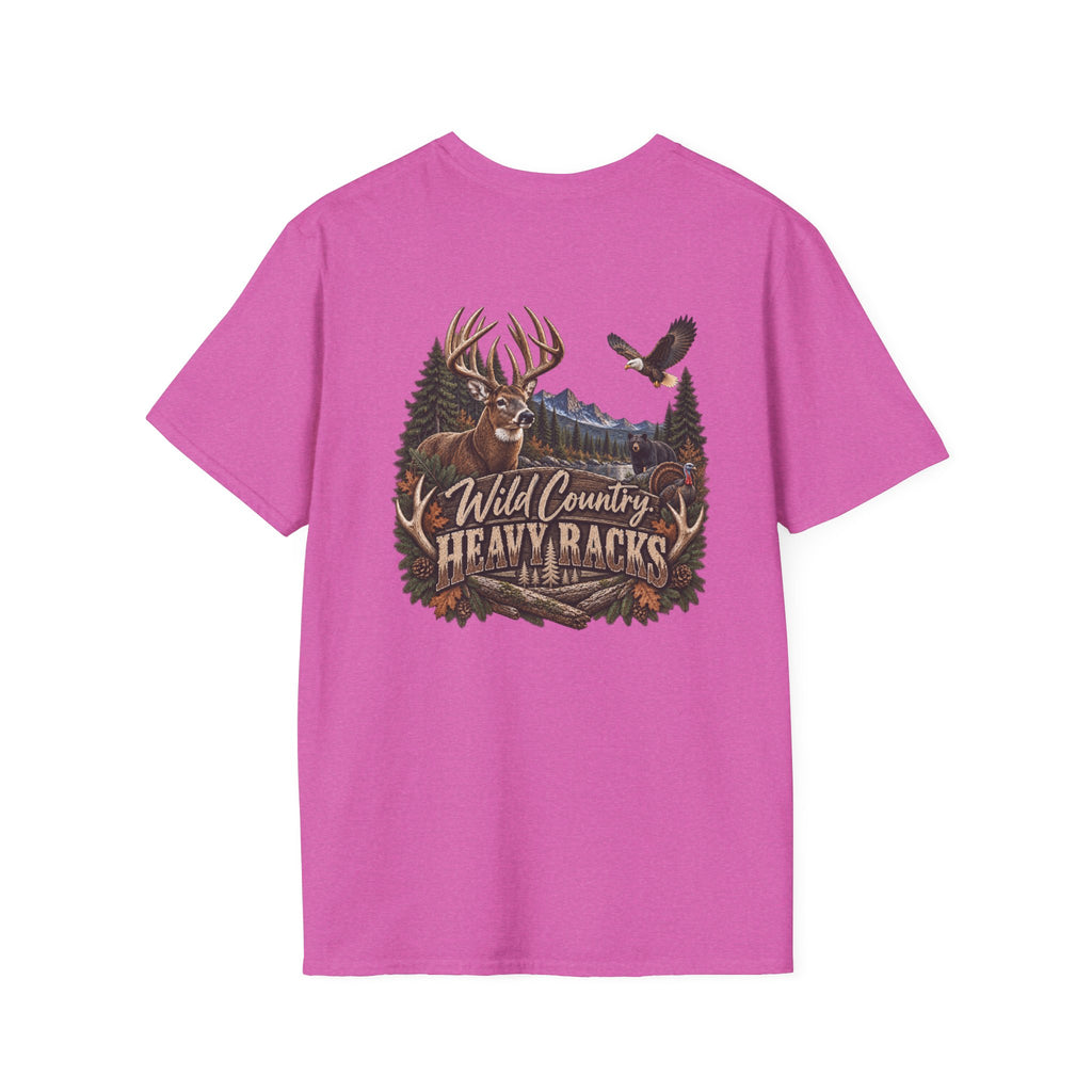 Rack & Ridge Antler Logo T‑Shirt — Outdoor Hunting Graphic Tee