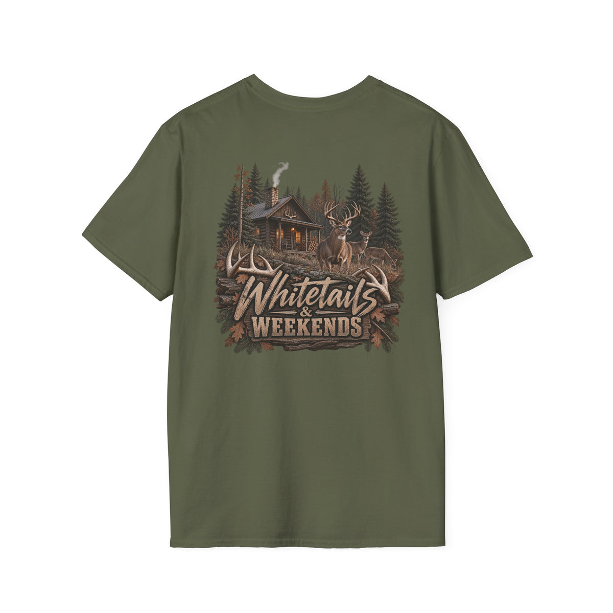 Rack & Ridge Campfire Graphic T-Shirt — Outdoor Hunting Logo Tee