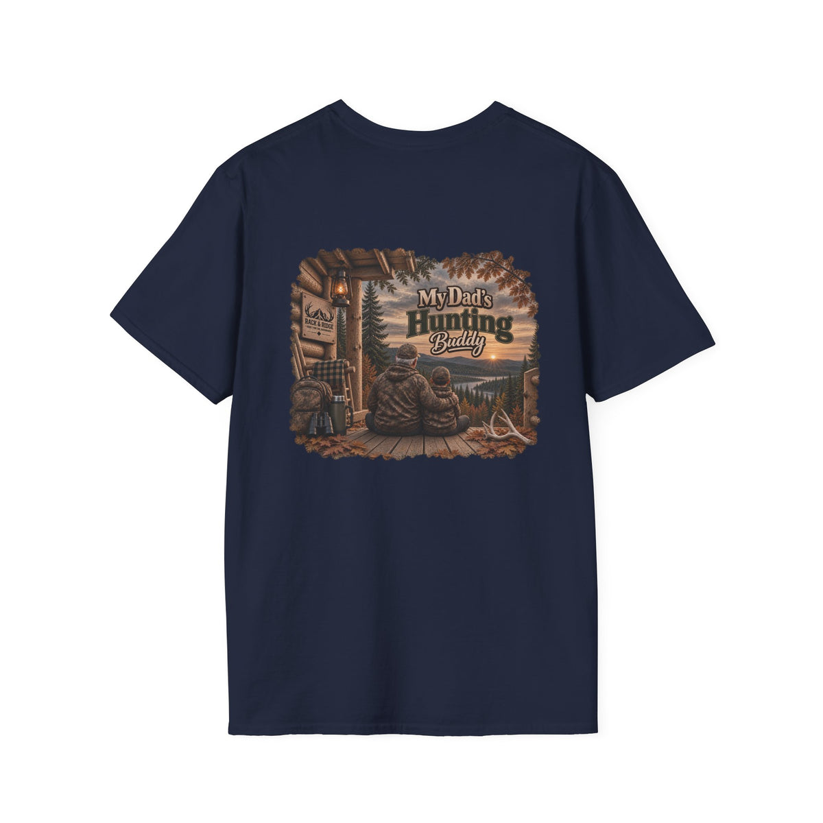 Rack & Ridge Deer Antler Logo T-Shirt — Hunting Outdoors Tee
