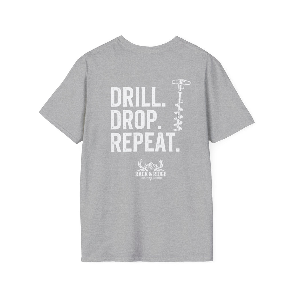 Drill. Drop. Repeat. | Rack & Ridge T-Shirt