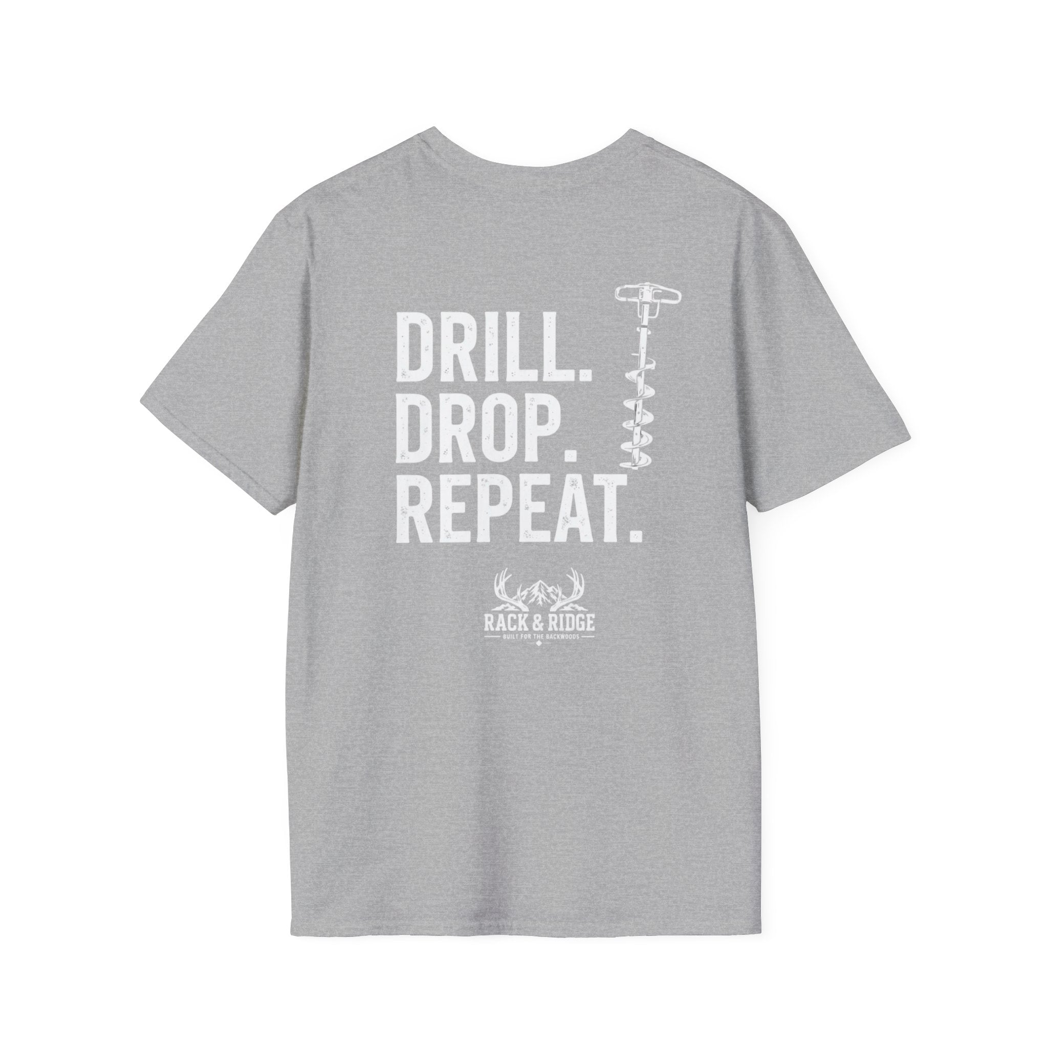 Drill. Drop. Repeat. | Rack & Ridge T-Shirt