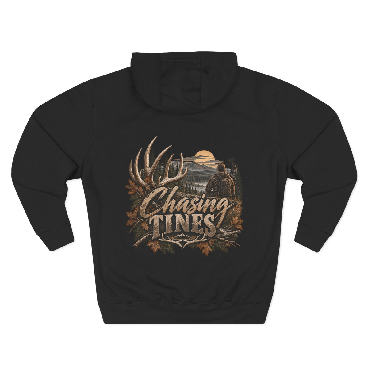Three-Panel Fleece Hoodie