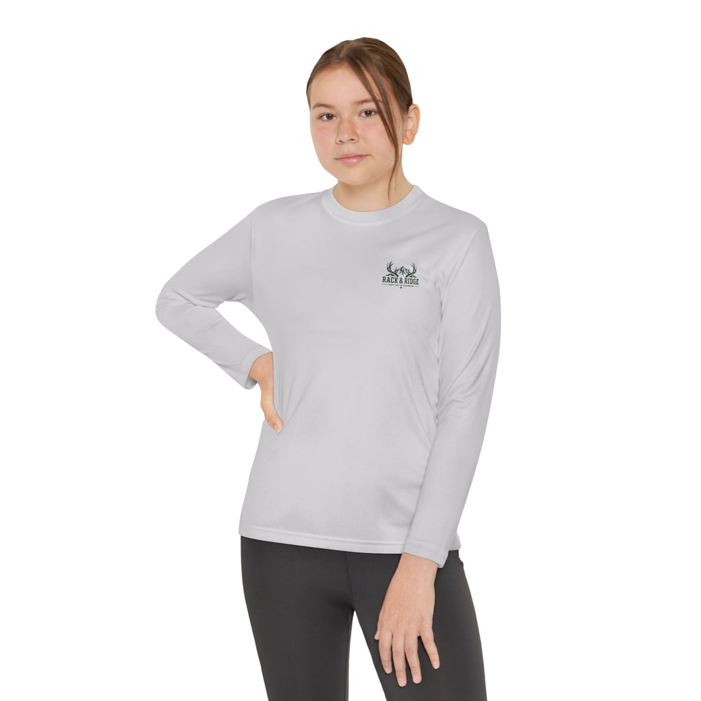 RACK & RIDGE Sunset Bear Camp Youth Girls' Long-Sleeve Tee