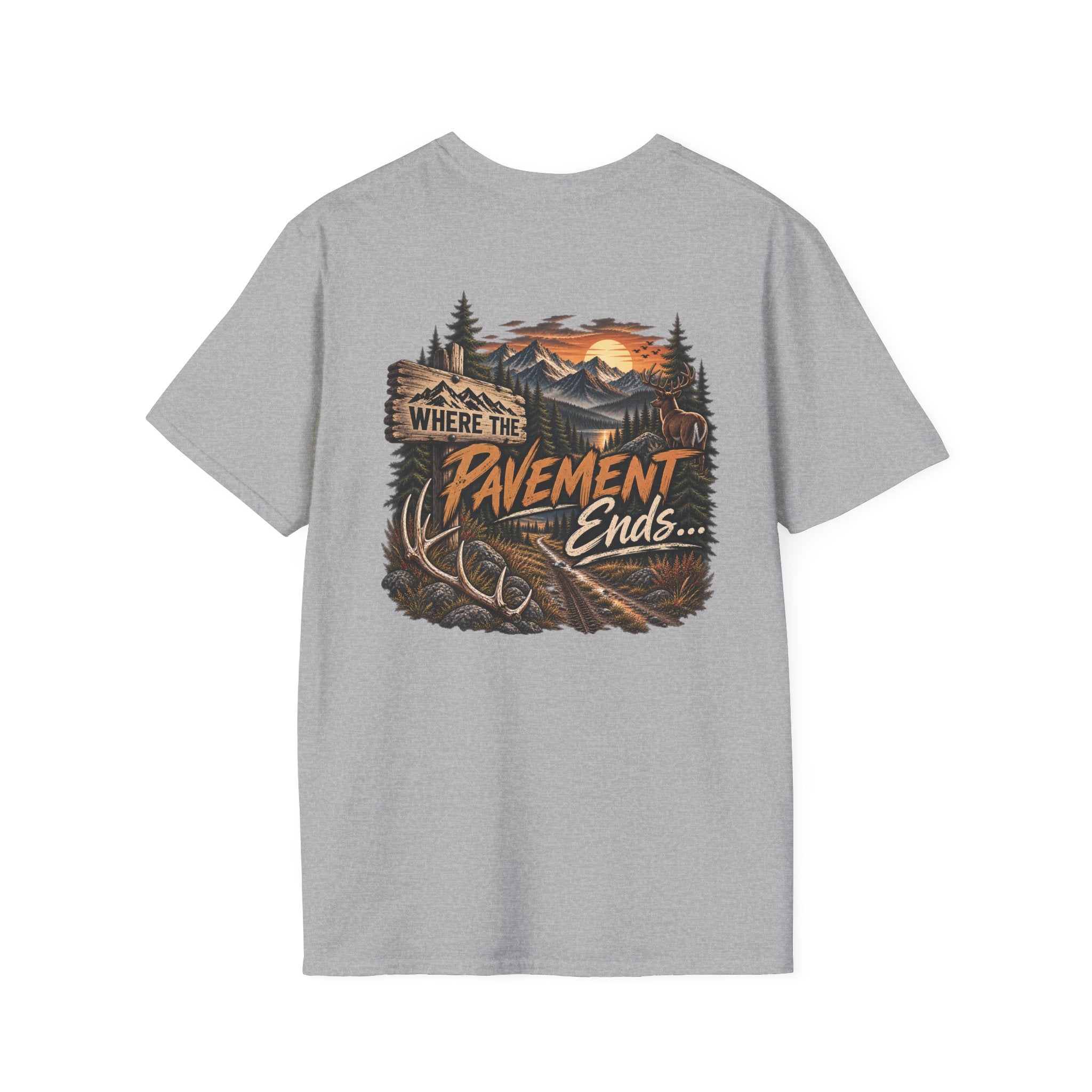 T-Shirt — 'Hike & Hike' Minimal Outdoor Logo Tee (Adventure, Nature Lover Gift)