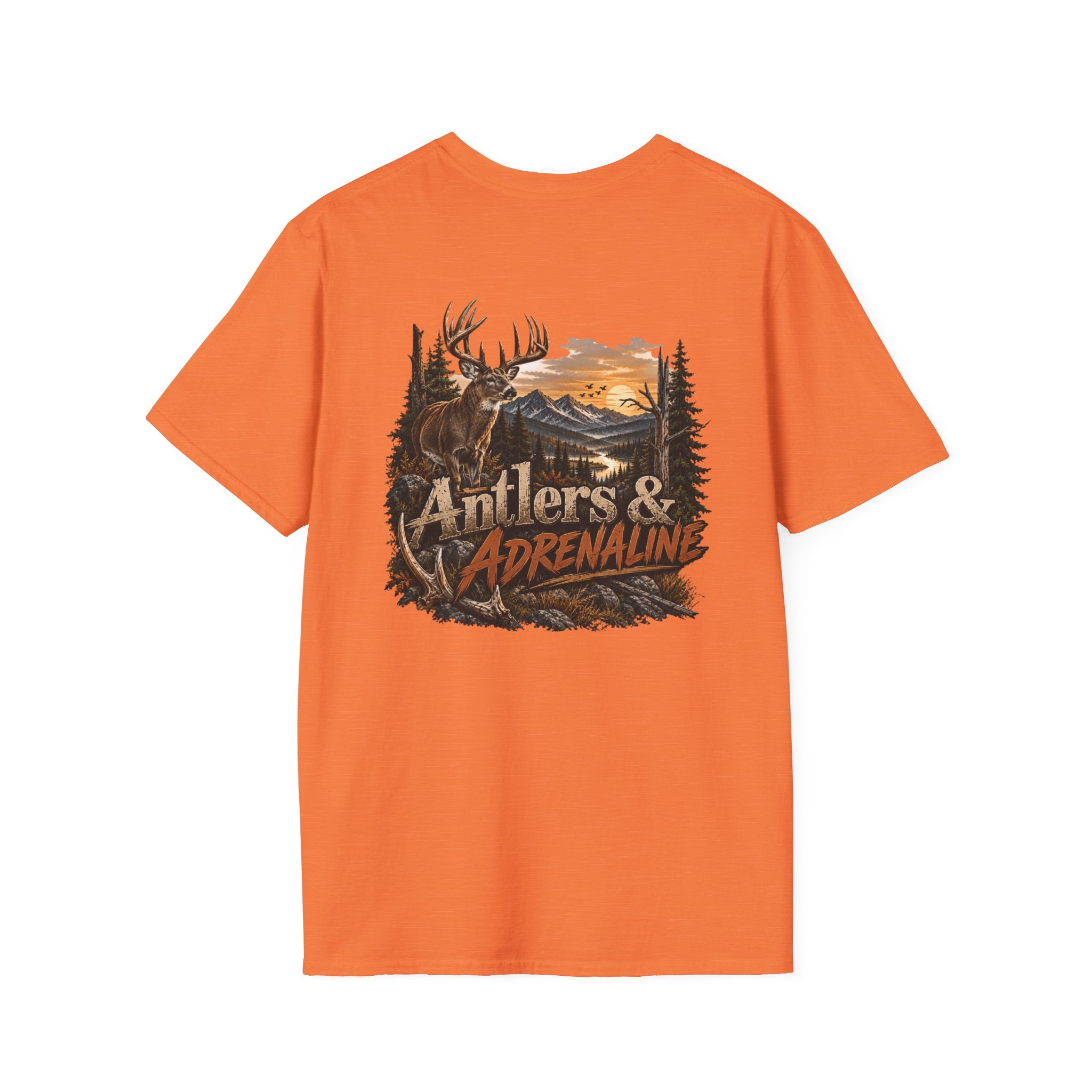 T-Shirt — Rack & Ridge Antler Logo Casual Outdoor Tee