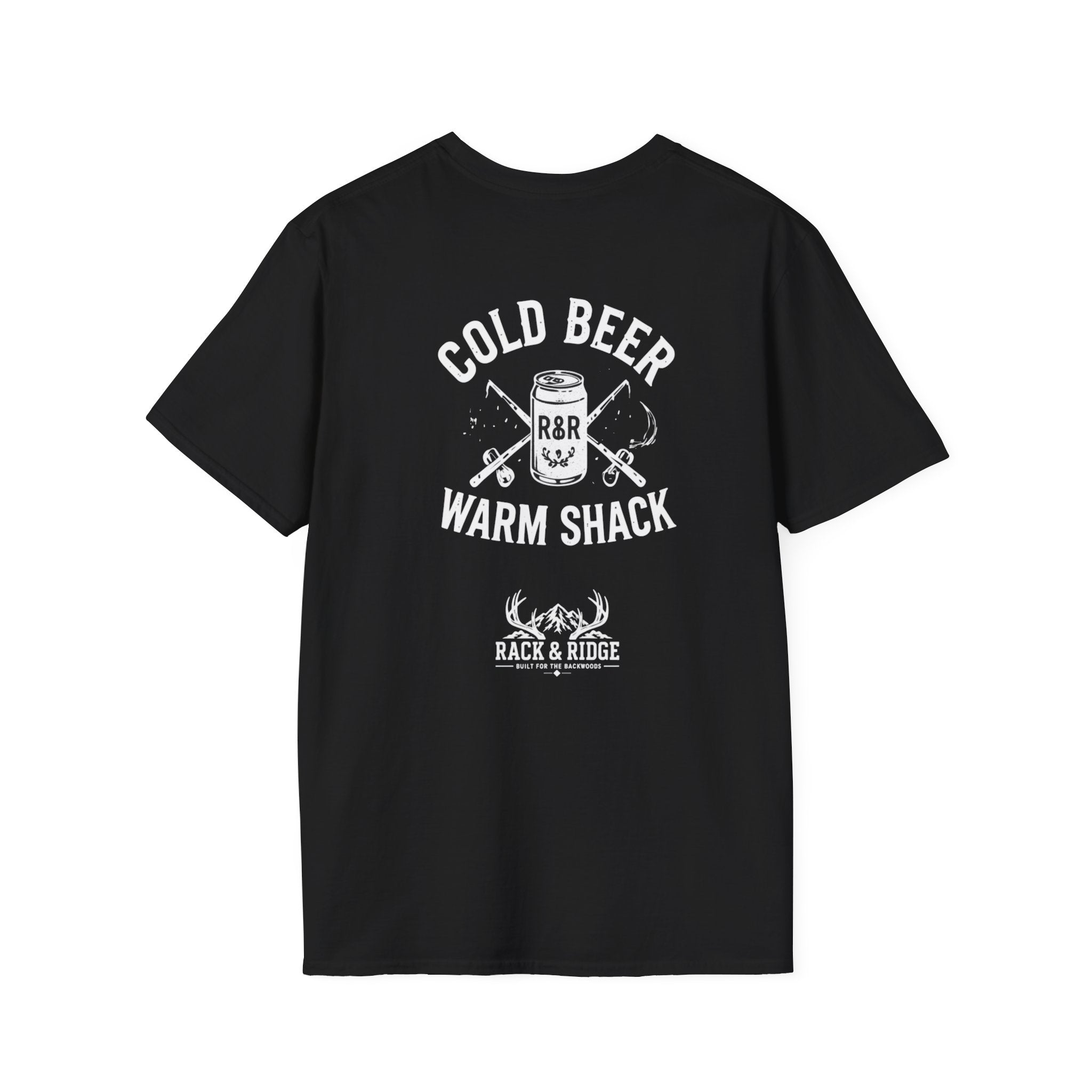 Cold Beer. Warm Shack.| Rack & Ridge T-Shirt