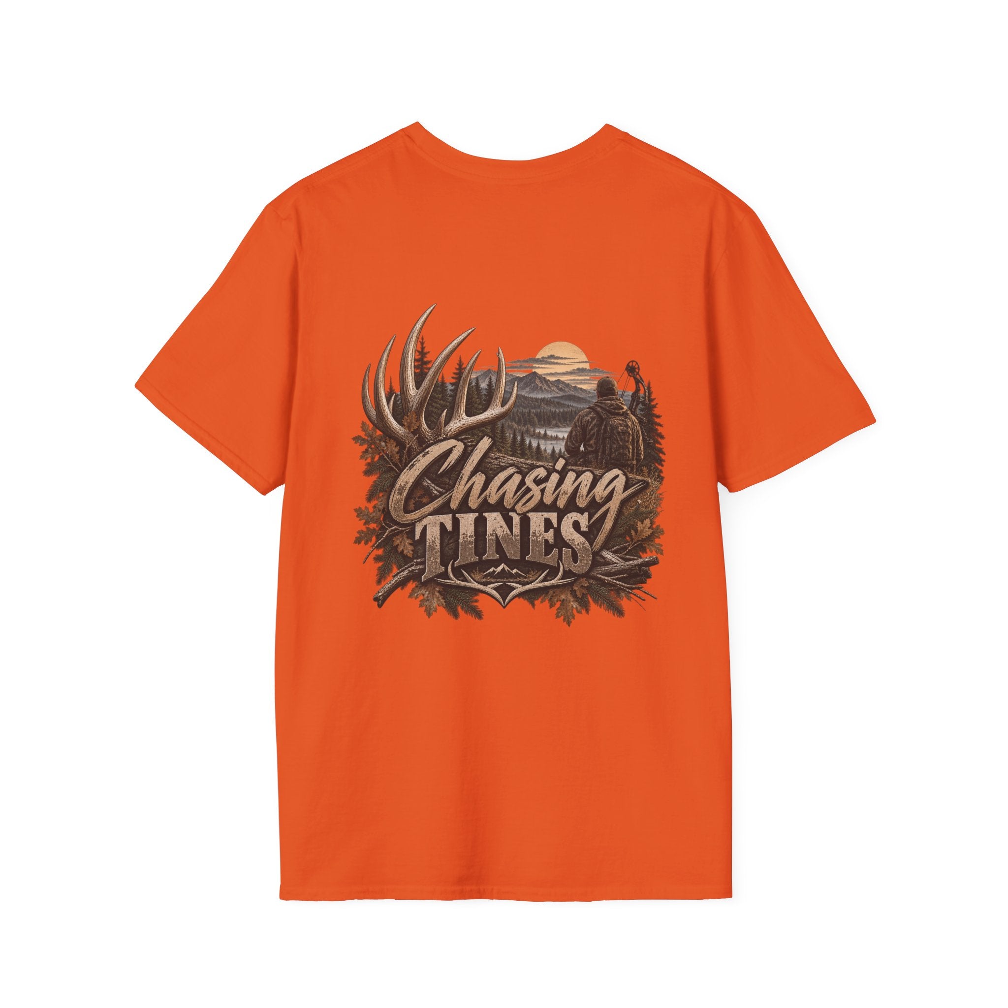 Rack & Ridge Hunting Logo T-Shirt — Outdoorsman Deer Antler Tee