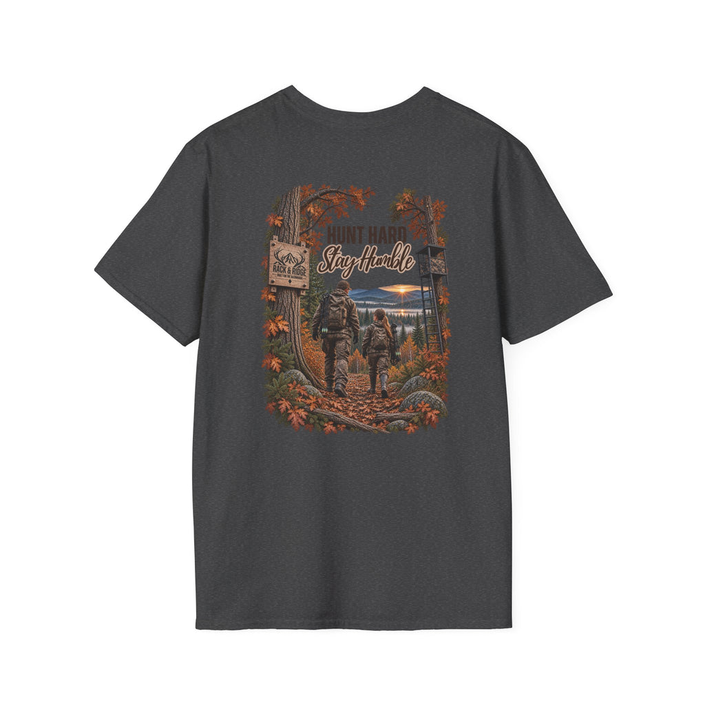 Rack & Ridge Antler Logo T-Shirt — Casual Outdoor Hunting Tee