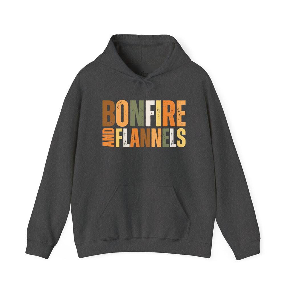 Bonfire & Flannels Hoodie | Cozy Fall Campfire Sweatshirt
