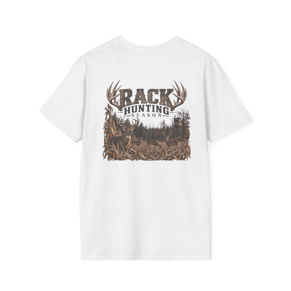 Rack & Ridge Deer Antler Logo T-Shirt — Outdoor Hunting Graphic Tee