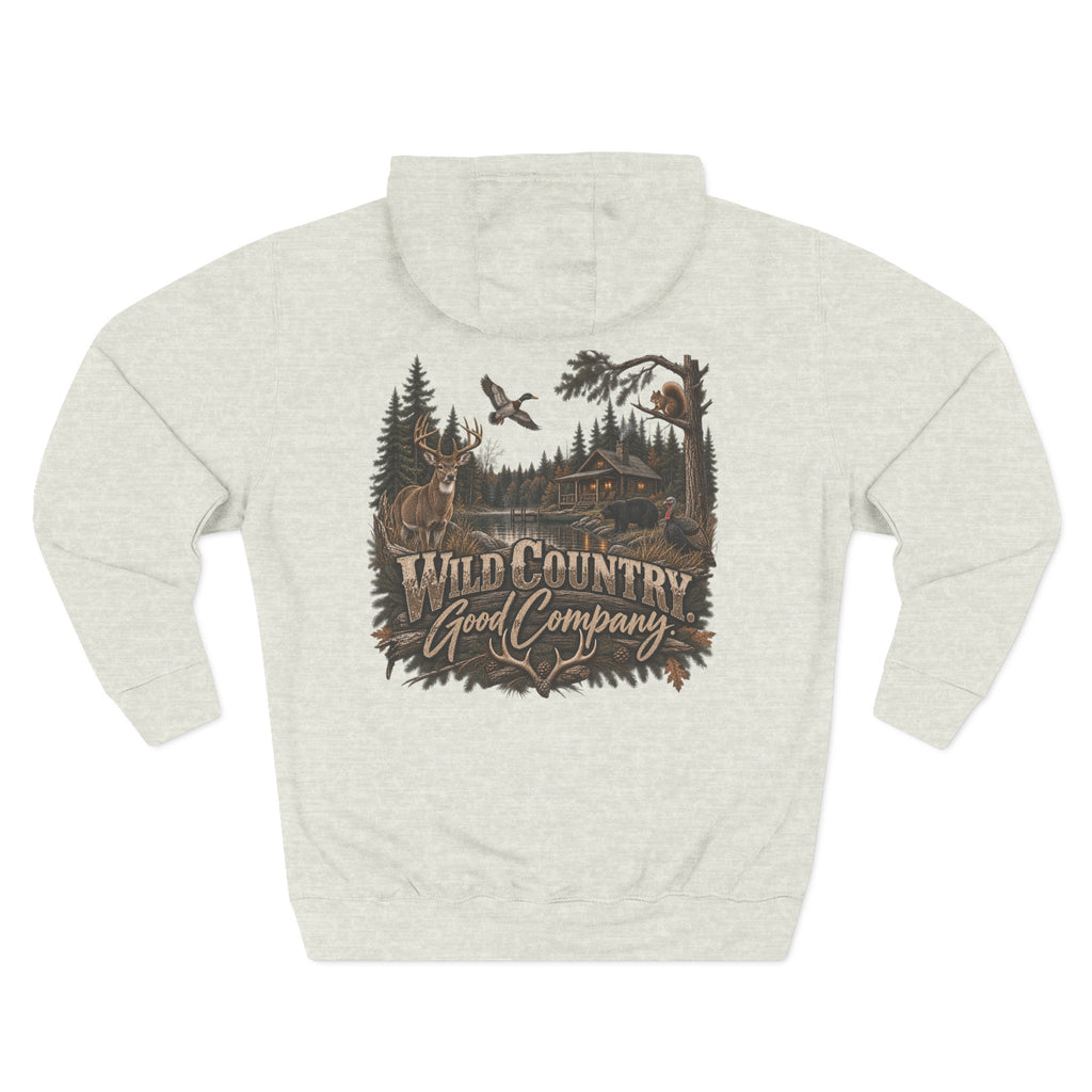 Wild Country Hoodie — "Wild Country Good Company" Graphic Fleece Pullover