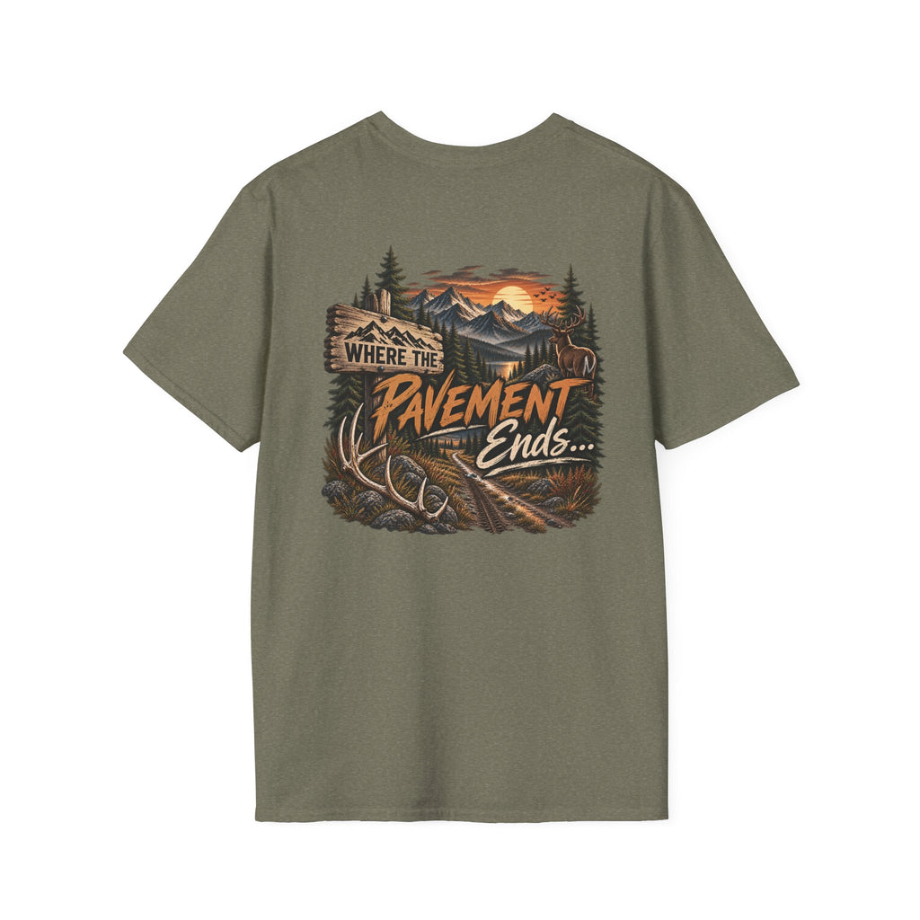 T-Shirt — 'Hike & Hike' Minimal Outdoor Logo Tee (Adventure, Nature Lover Gift)