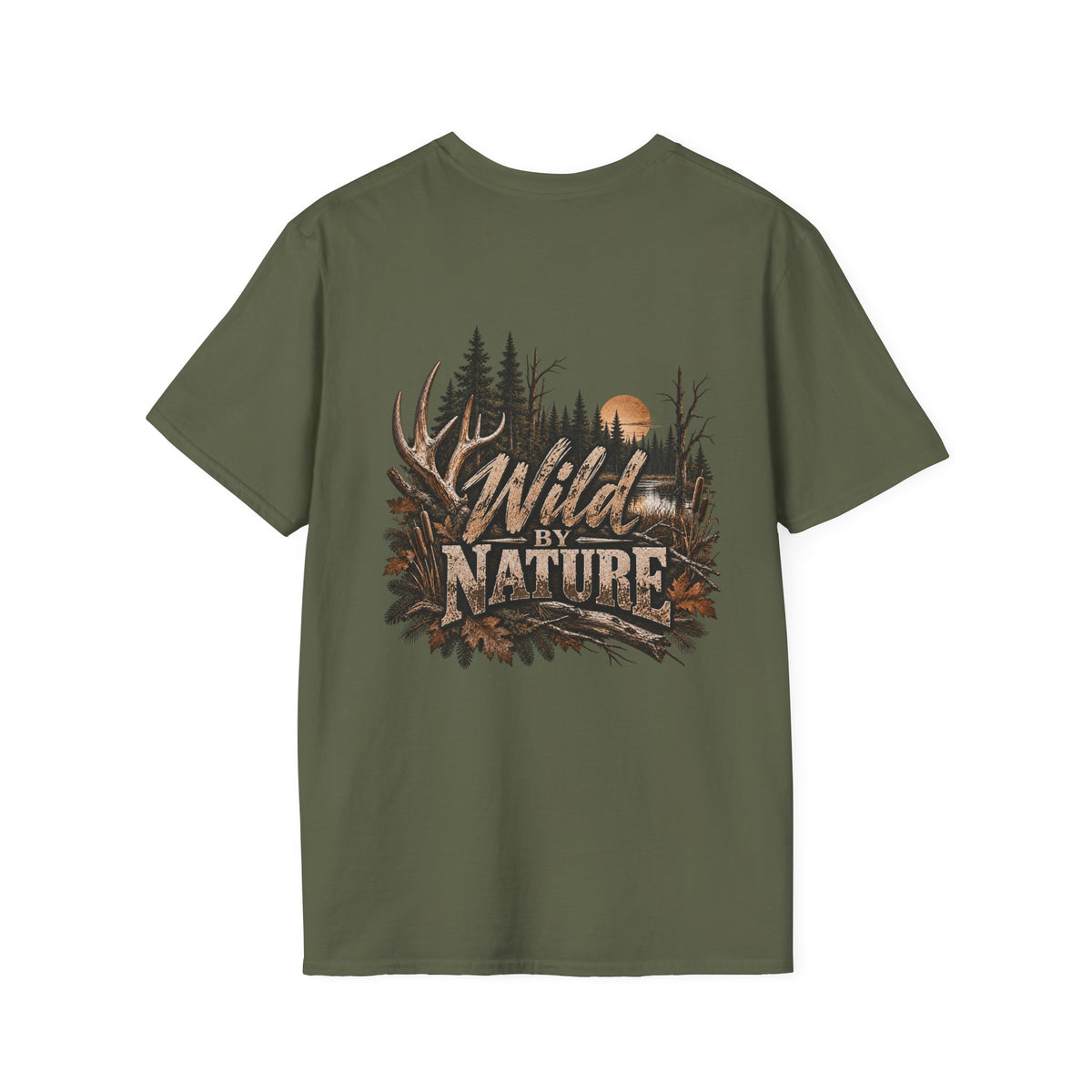 Rack & Ridge Hunting T‑Shirt — Mountain Antler Logo Tee