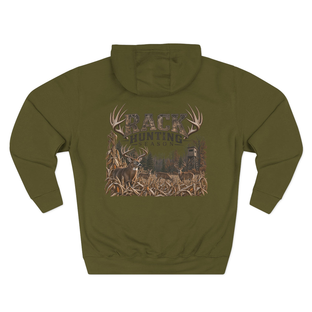 Hunting Season Hoodie – Rack Hunting Graphic Fleece Pullover