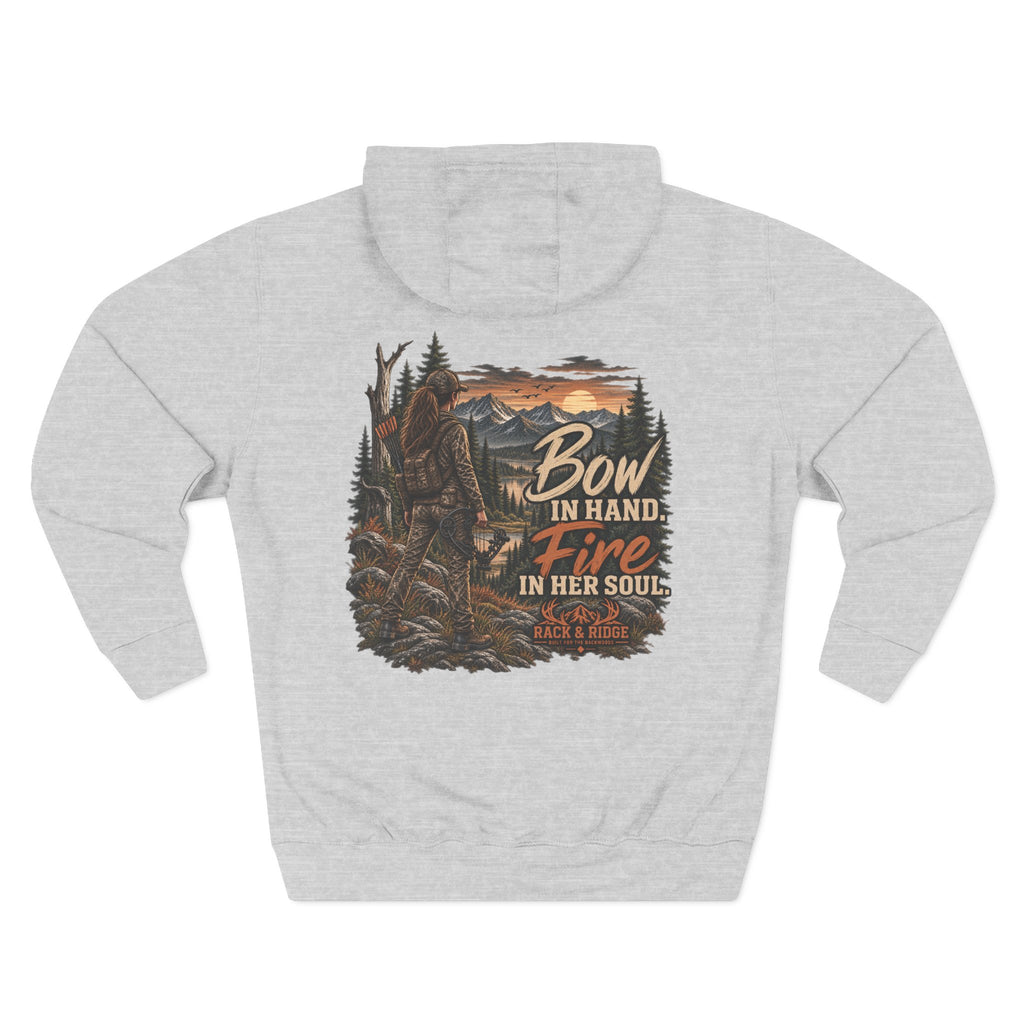 Bow In Hand, Fire In Her Soul Hoodie