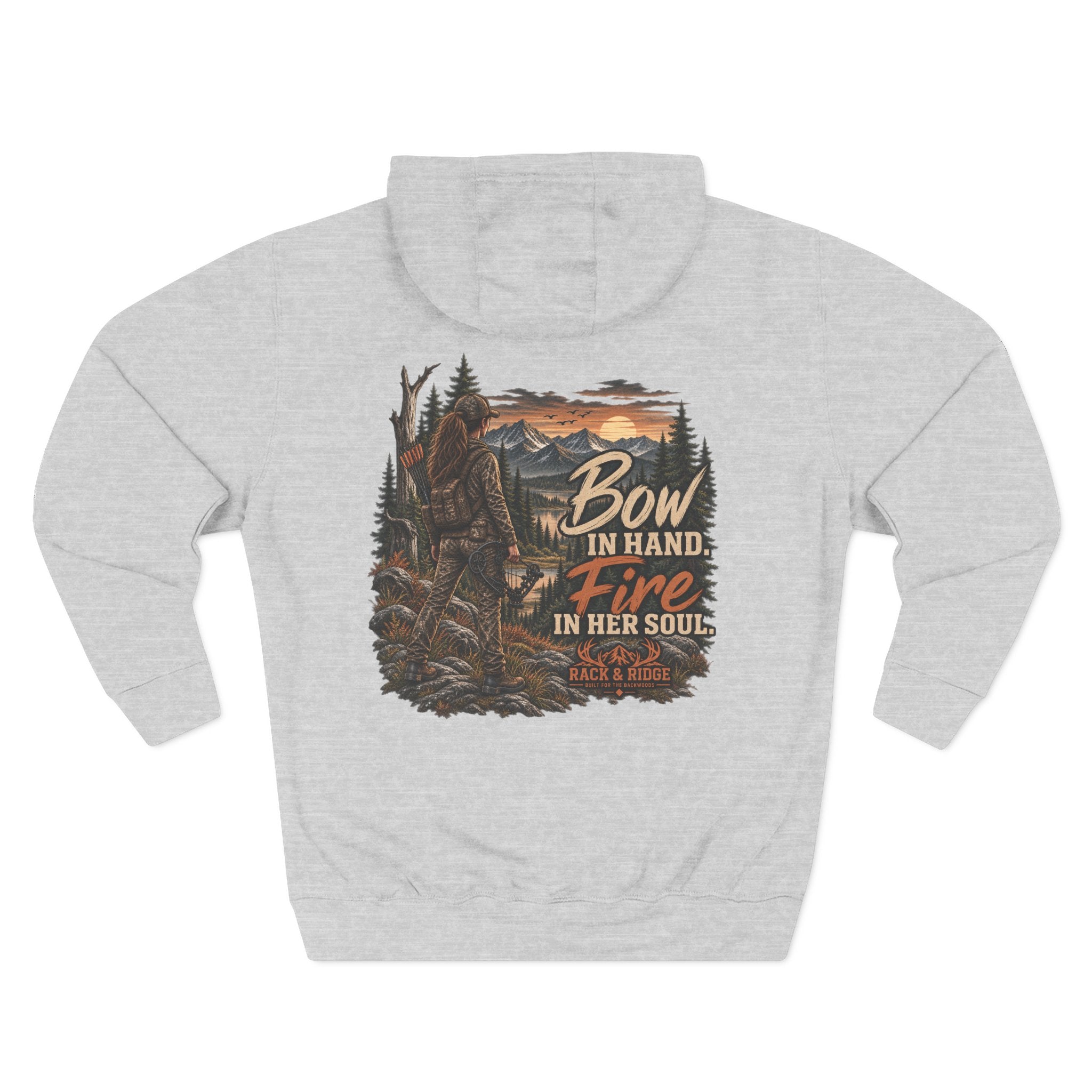 Bow In Hand, Fire In Her Soul Hoodie