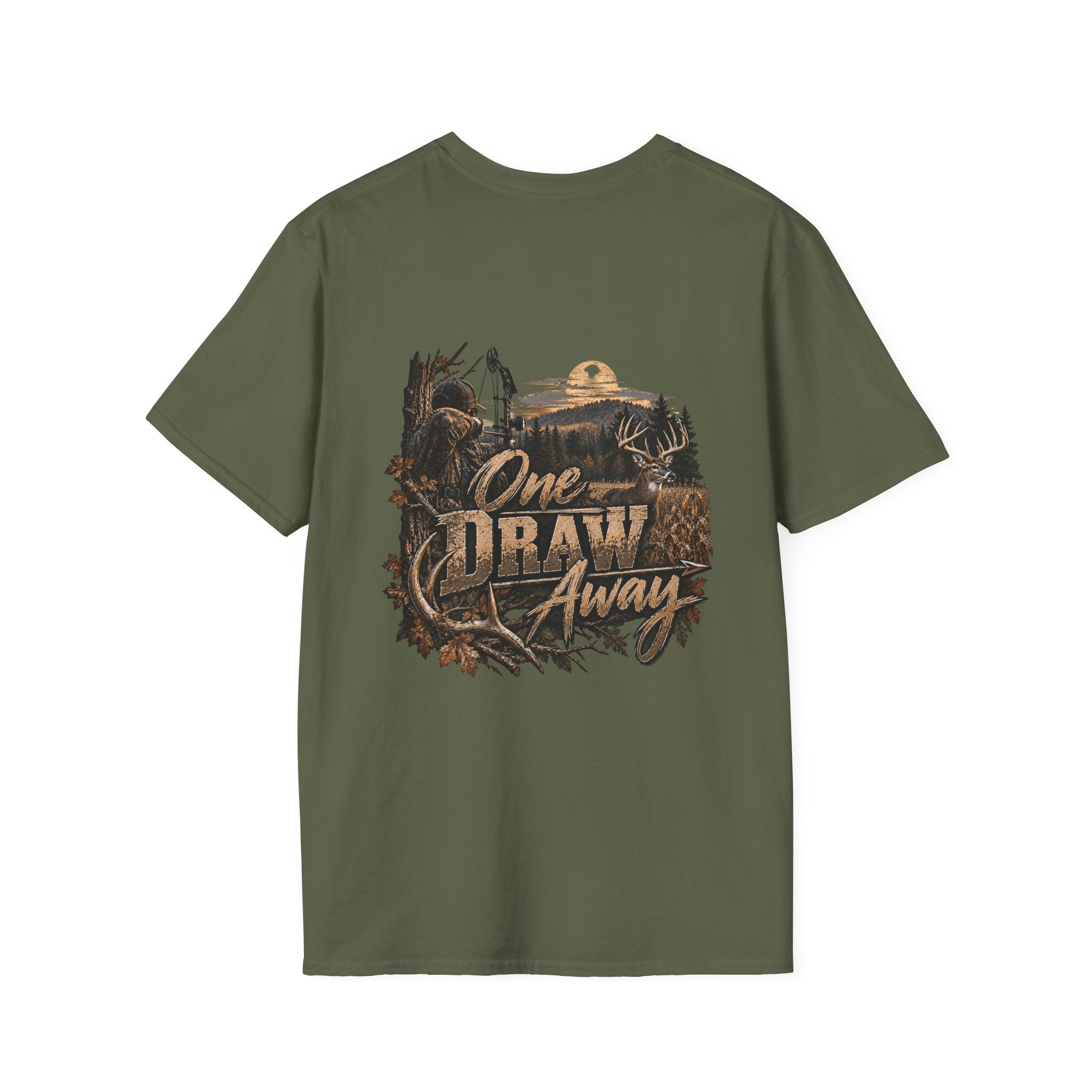 Rack & Ridge Hunting Logo T-Shirt — Deer Antler Outdoors Tee