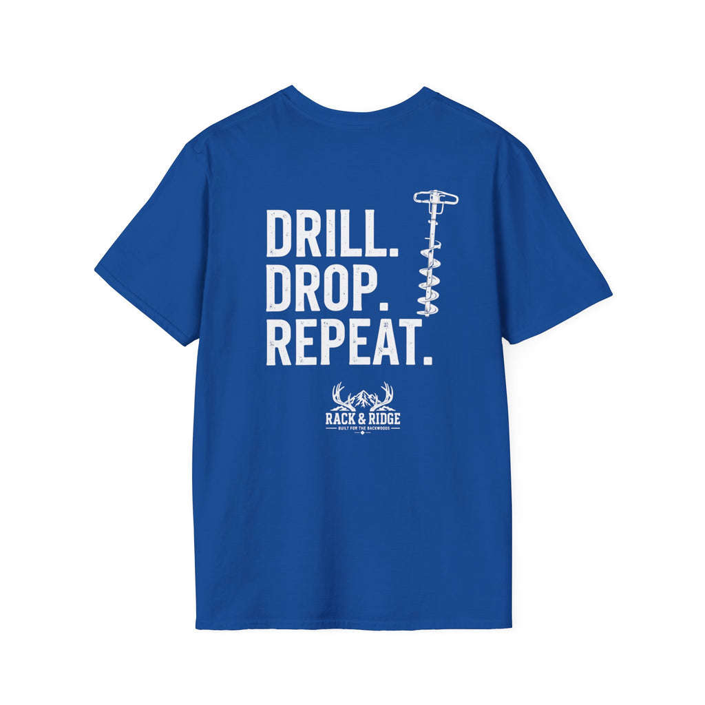 Drill. Drop. Repeat. | Rack & Ridge T-Shirt