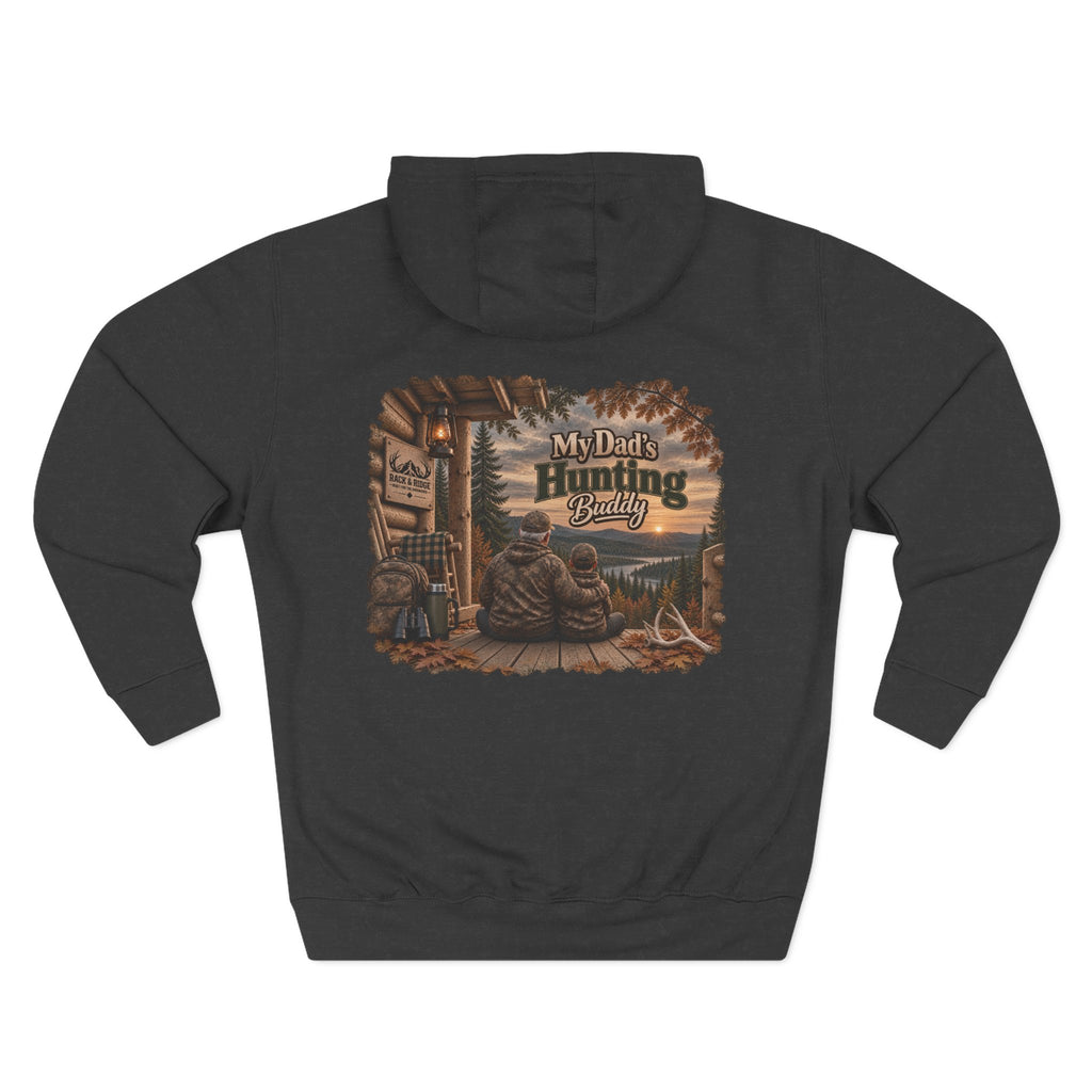 My Dad's Hunting Buddy Hoodie — Cozy Father-Son Outdoor Fleece Pullover