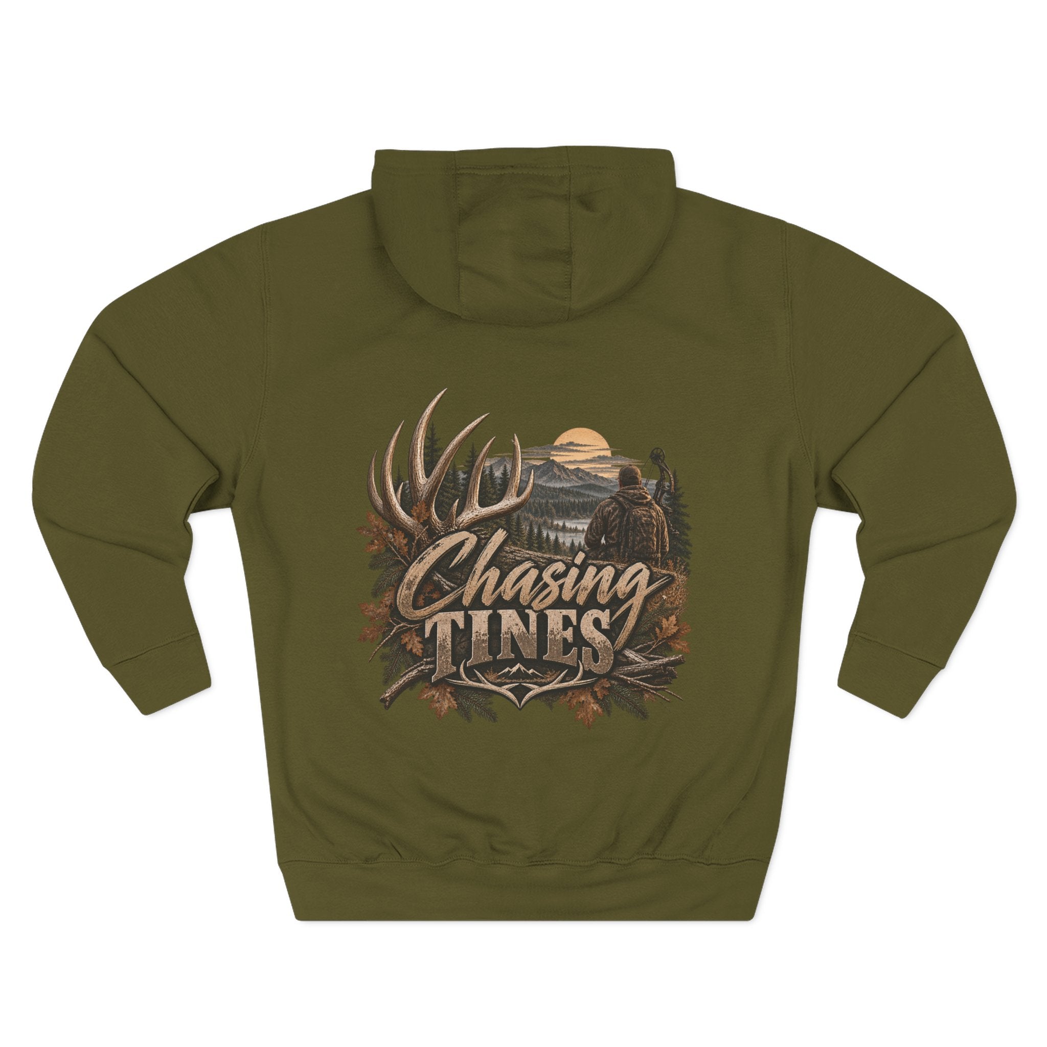 Three-Panel Fleece Hoodie