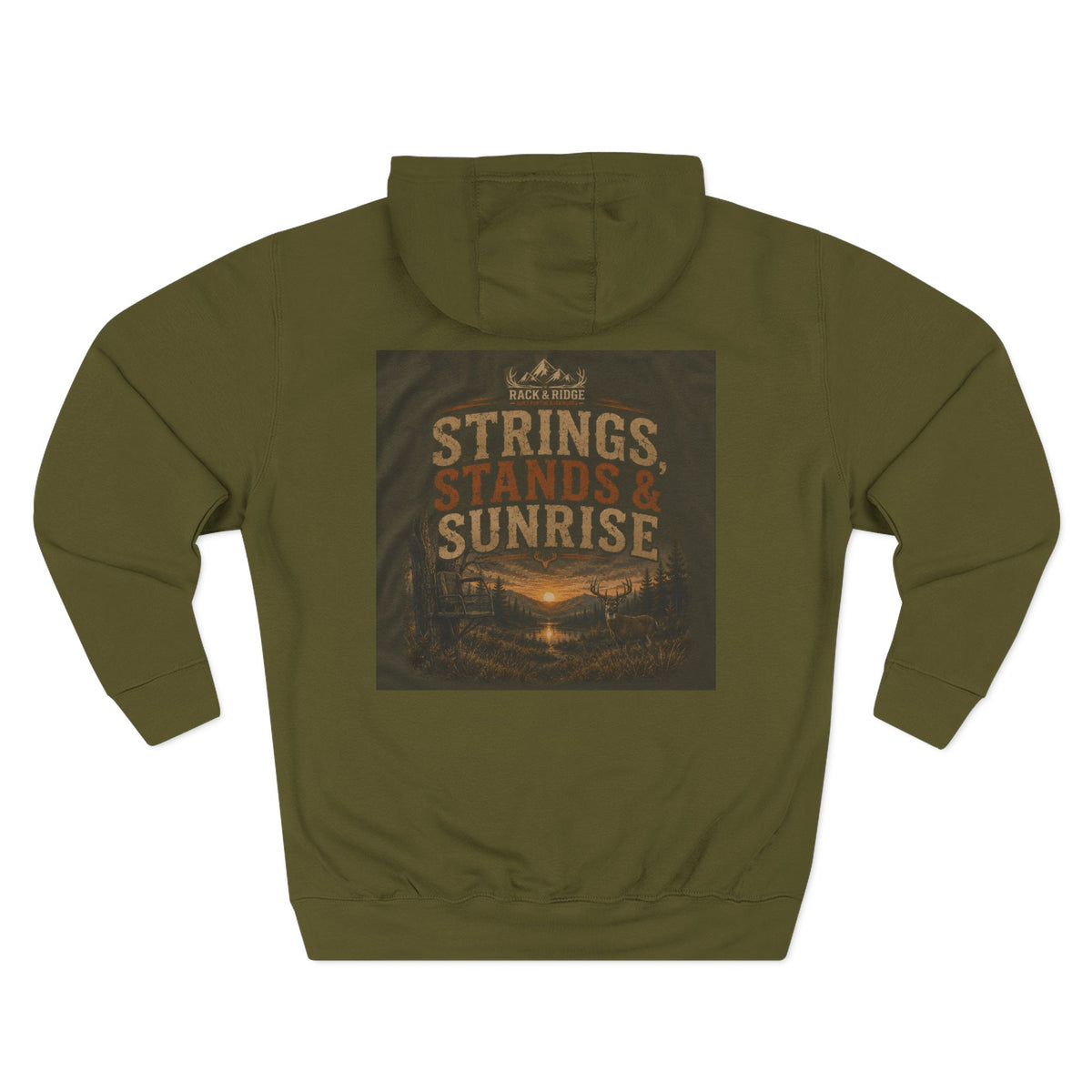 Rack & Ridge | Strings, Stands & Sunrise Hoodie — Muted Colorway
