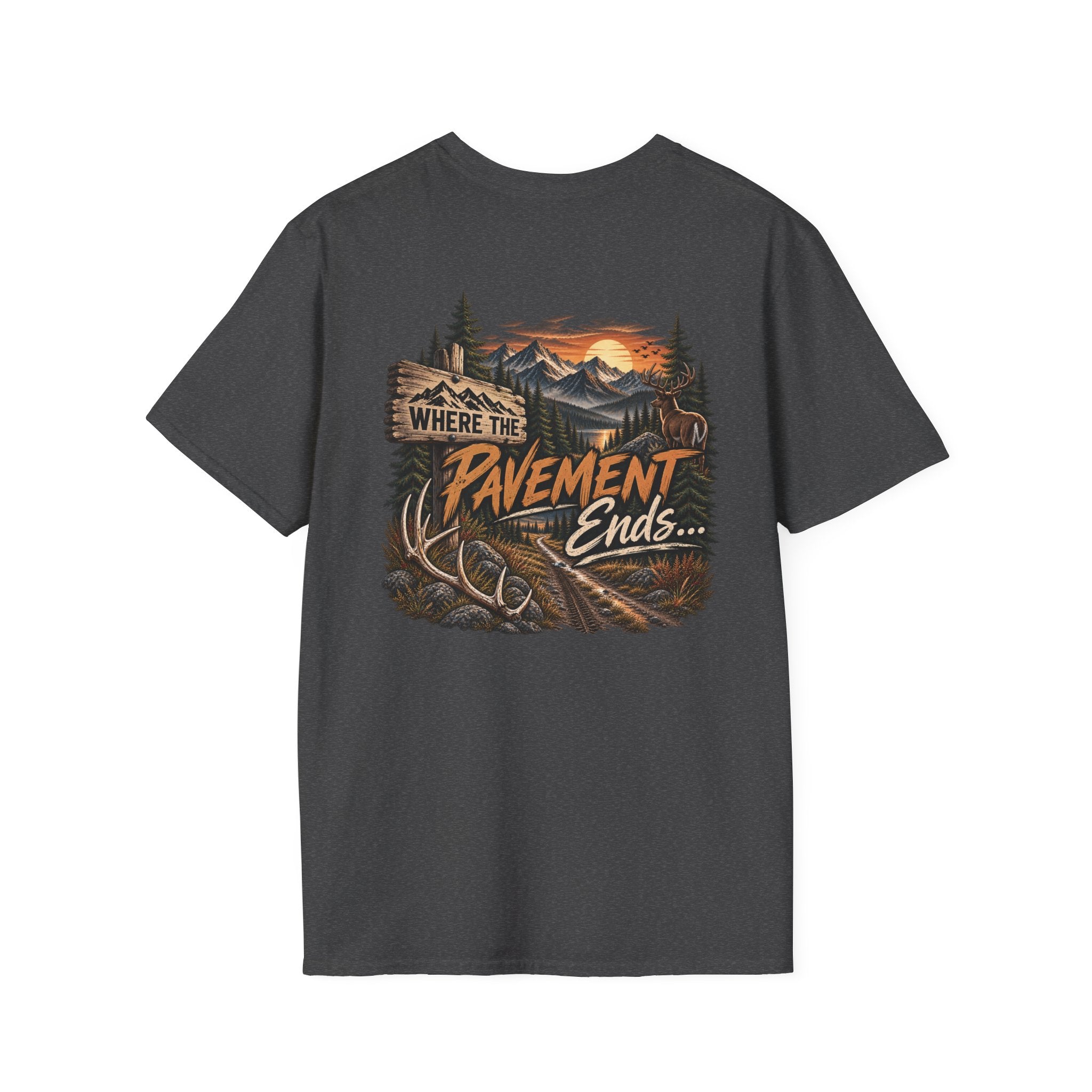 T-Shirt — 'Hike & Hike' Minimal Outdoor Logo Tee (Adventure, Nature Lover Gift)