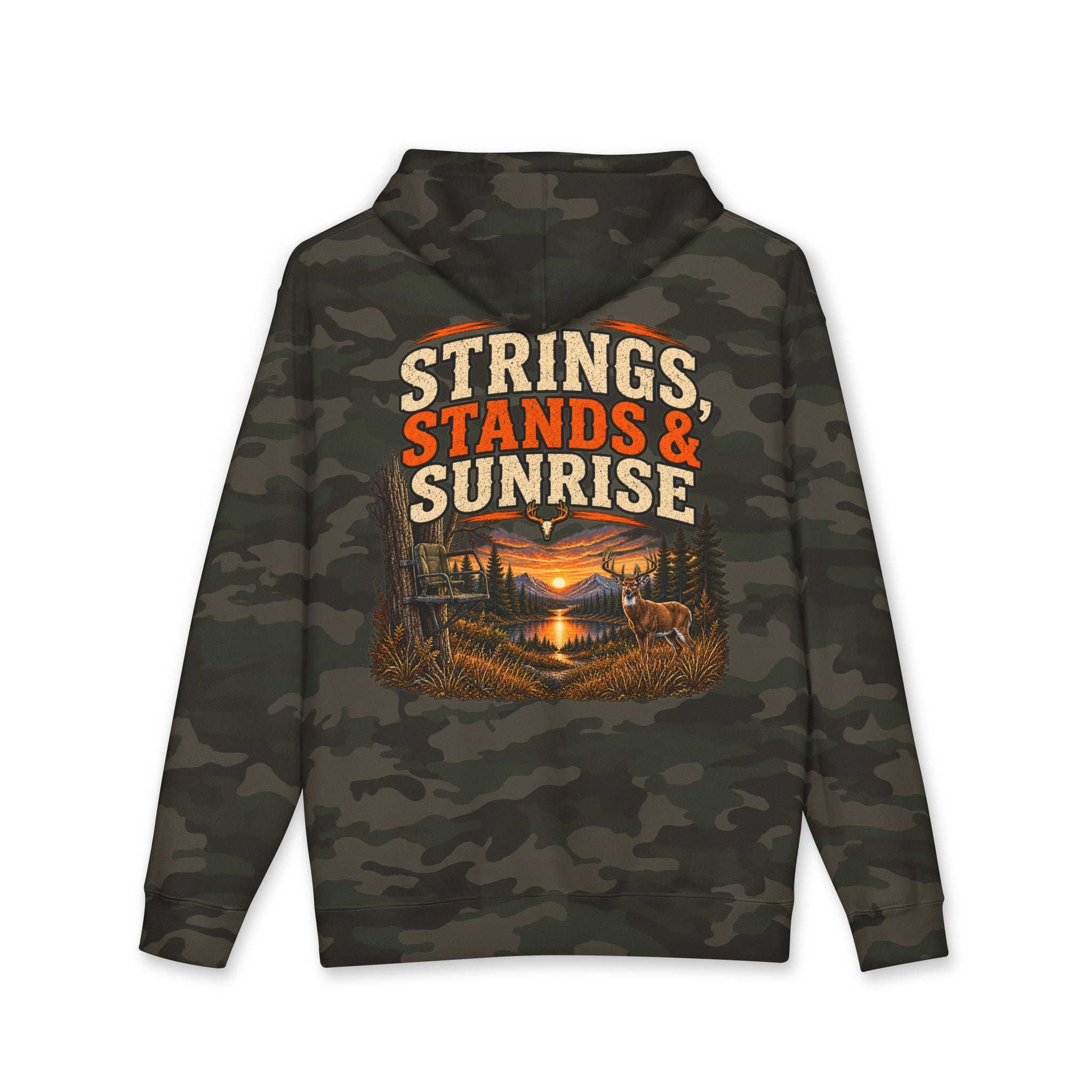 RACK & RIDGE Strings, Stands & Sunrise Adult Unisex Hoodie