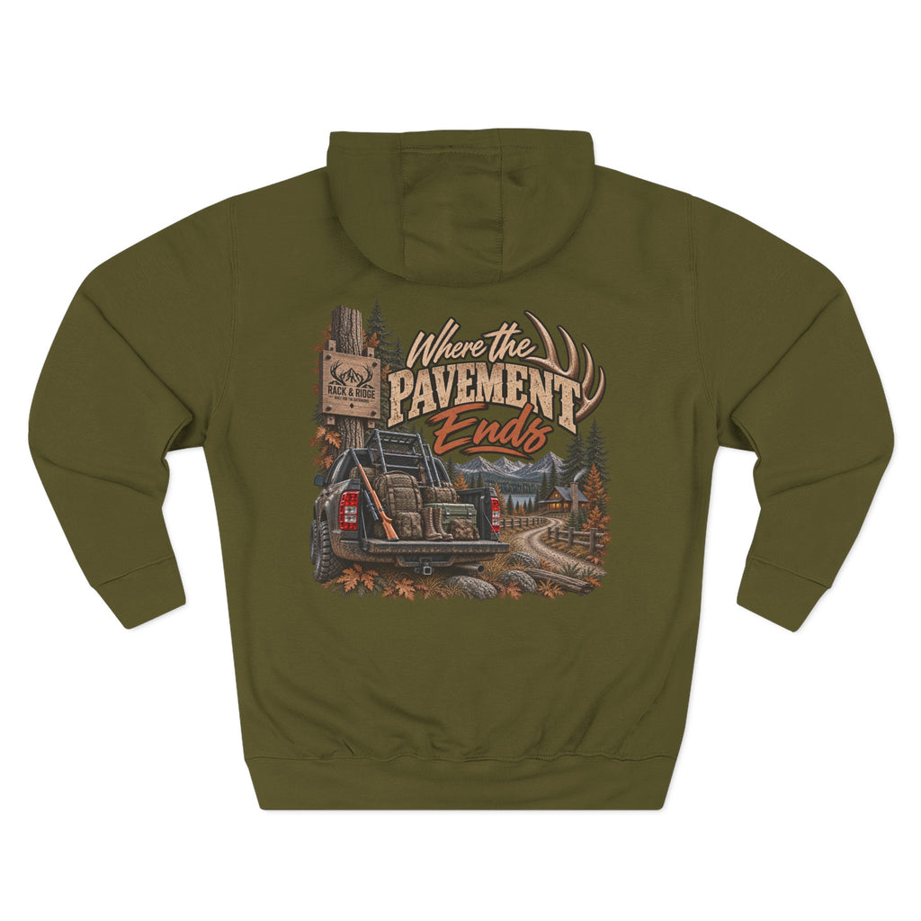 Three-Panel Fleece Hoodie
